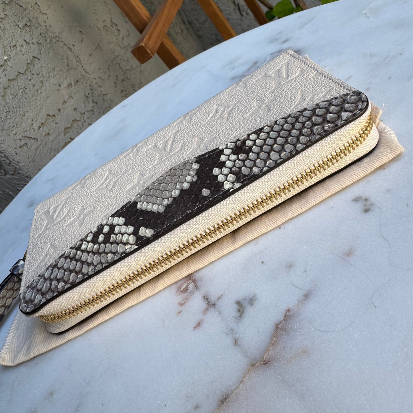 Louis Vuitton Python Empreinte Zippy Wallet