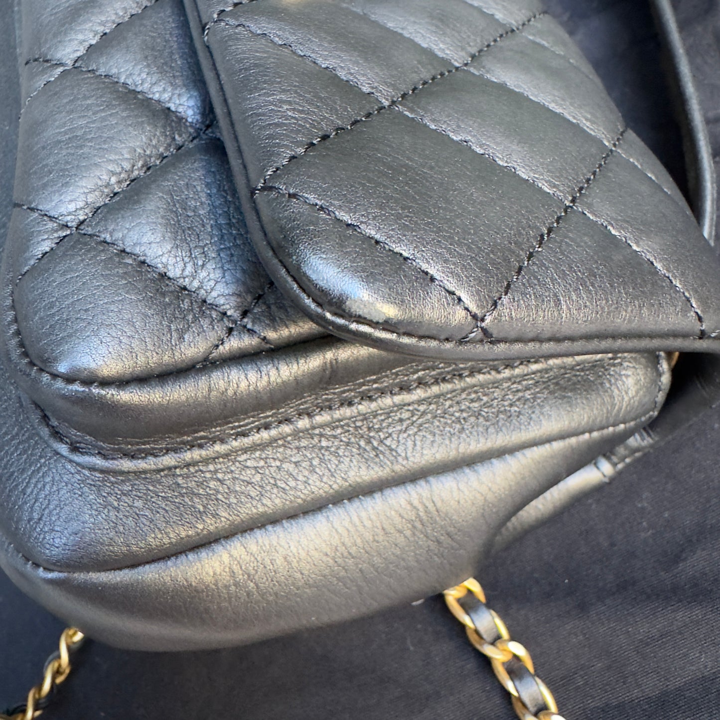 Chanel Quilted Leather Mini Business Affinity Flap Crossbody