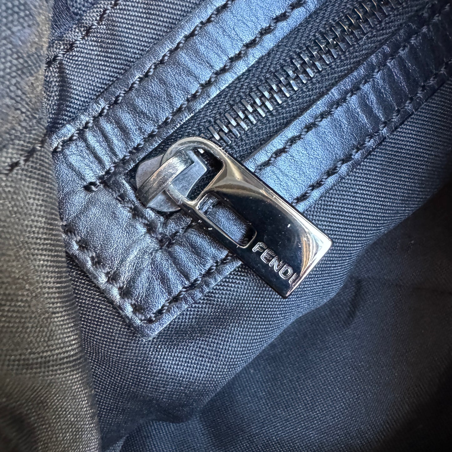 Fendi Vintage Mamma Monogram Baguette Shoulder Bag