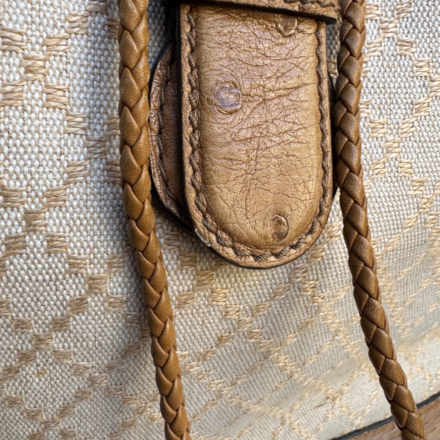 Gucci Ostrich Leather Convertible Backpack