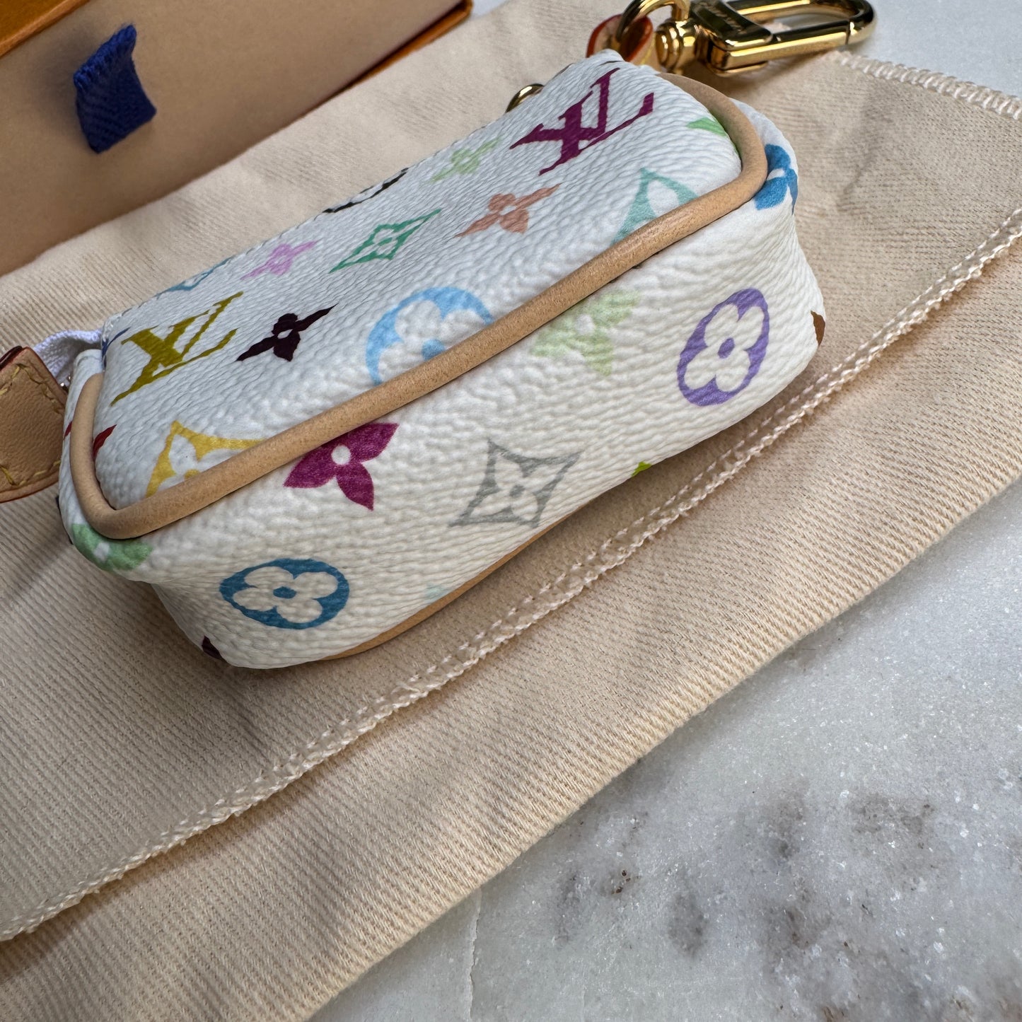 Louis Vuitton x Takashi Murakami Micro Pochette Bag Charm