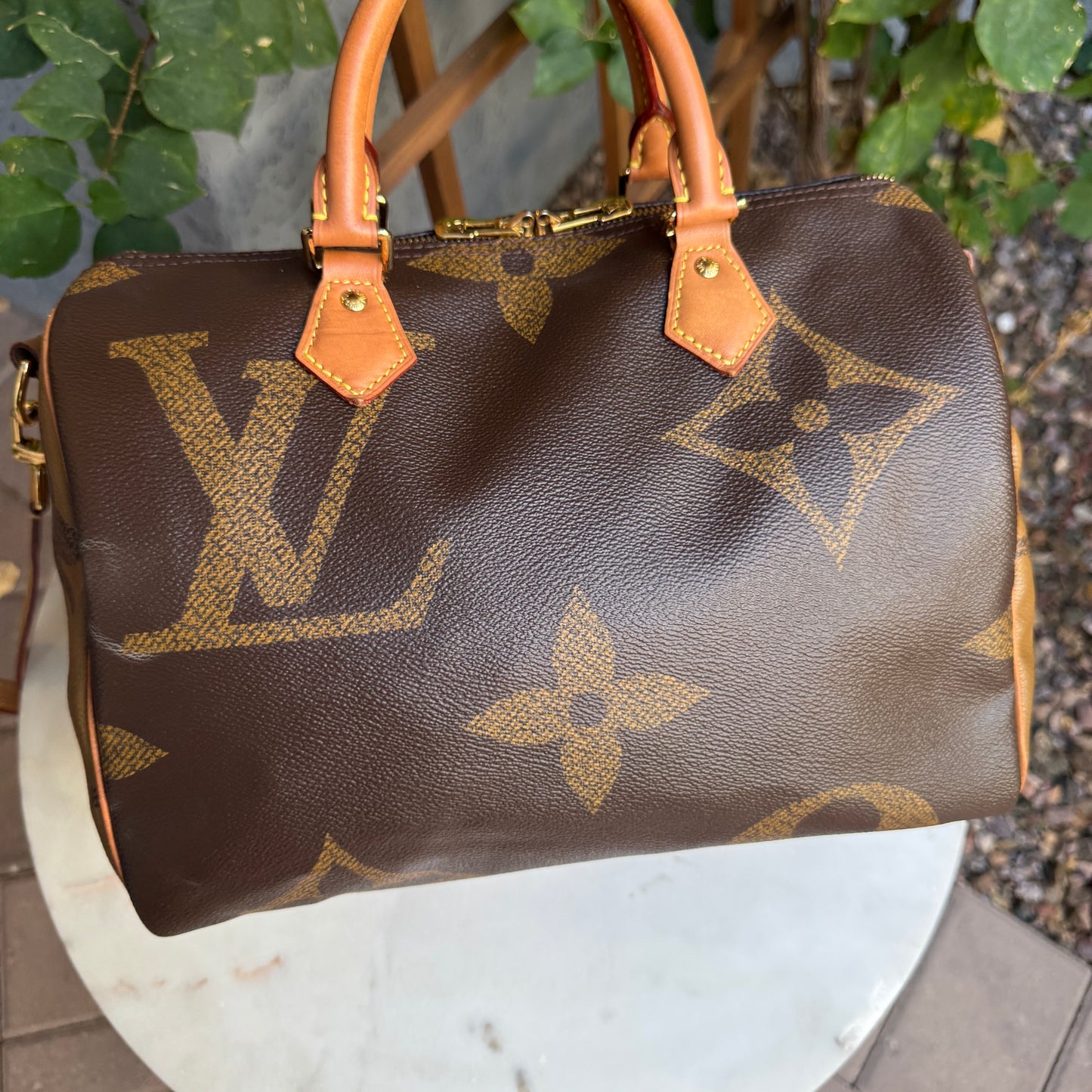 Louis Vuitton Reverse Giant Monogram Speedy Bandouliere 30