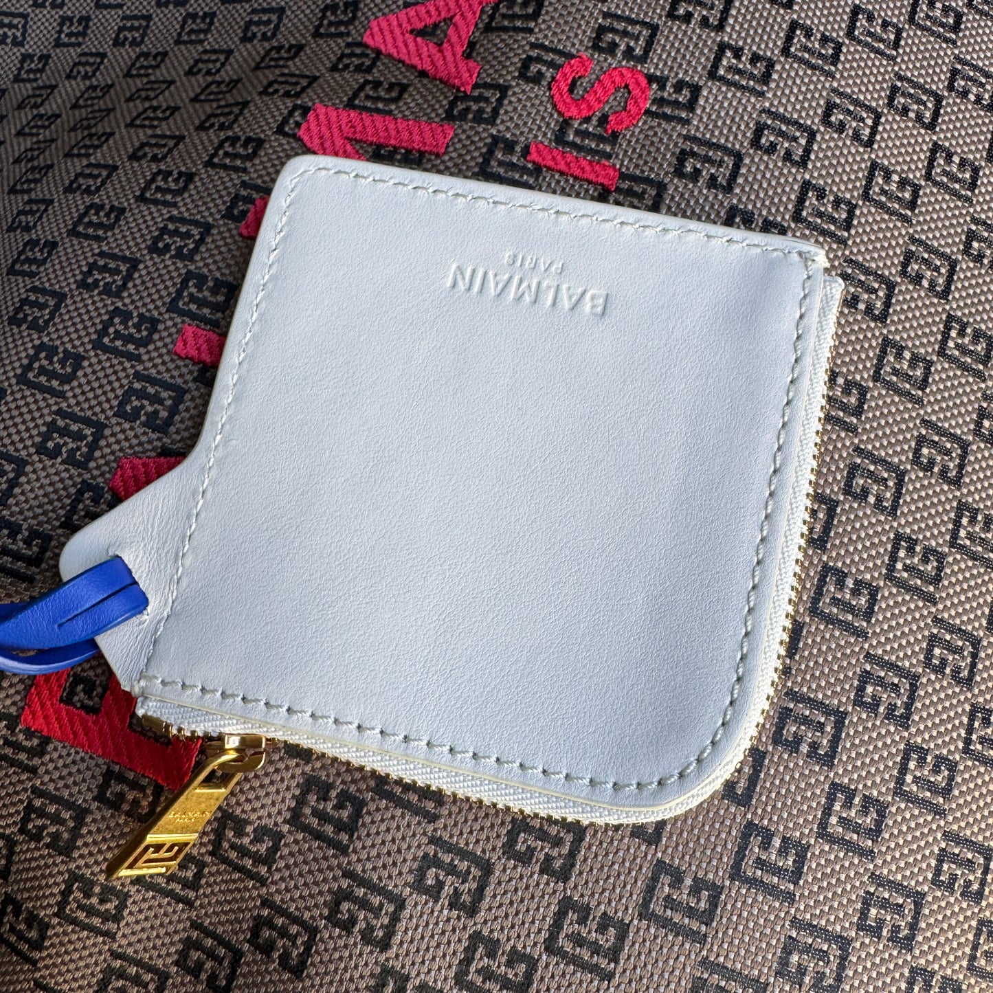 Balmain Monogram Grocery Bag Shopping Tote