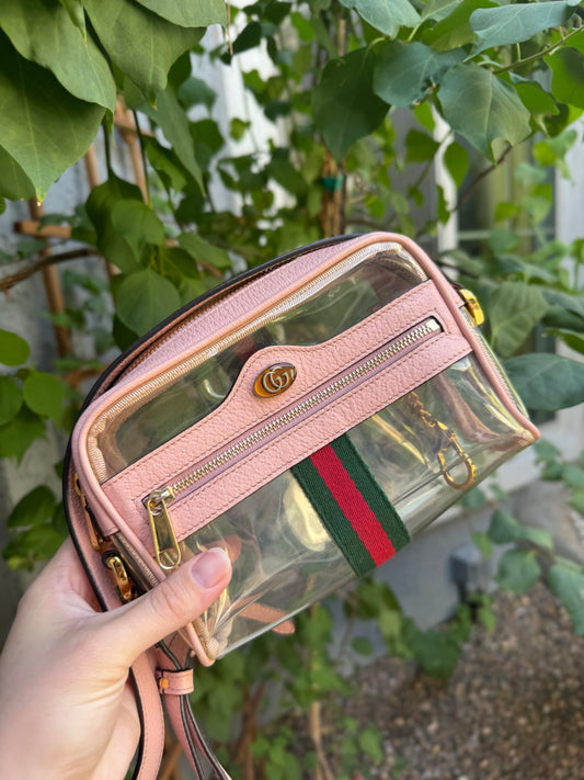 Gucci Vinyl Web Mini Ophidia Crossbody
