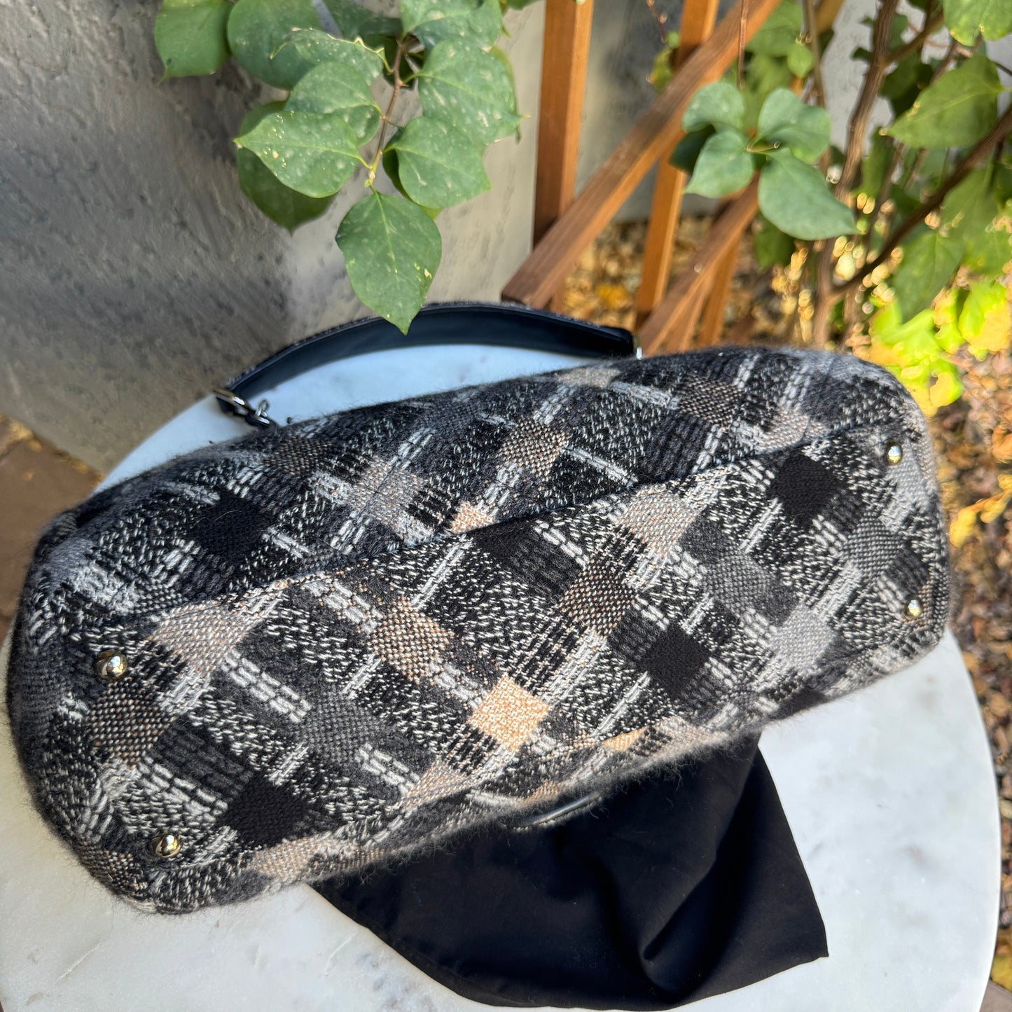 Chanel Tweed CC East West Shoulder Bag