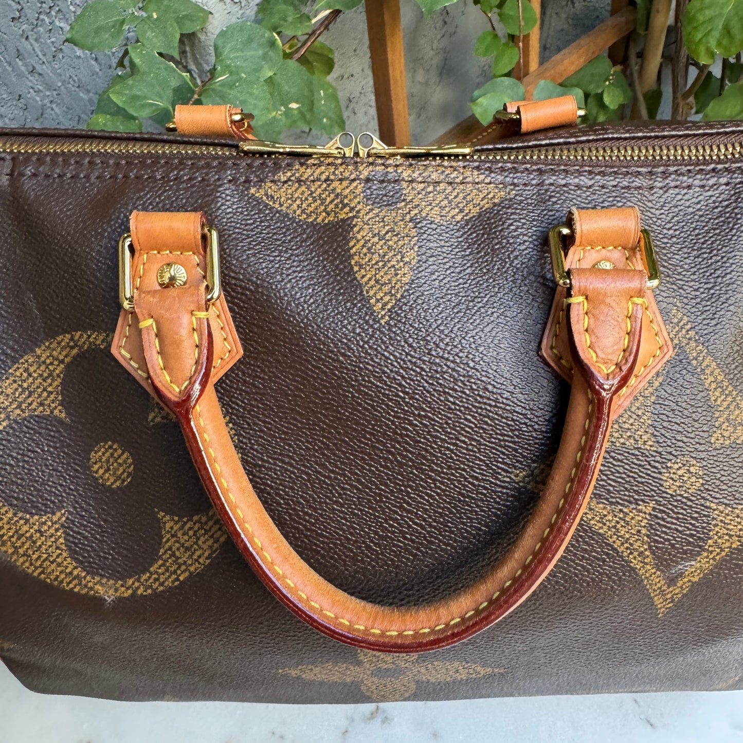 Louis Vuitton Reverse Giant Monogram Speedy Bandouliere 30