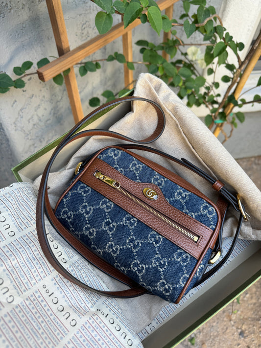 Gucci GG Denim Ophidia Crossbody