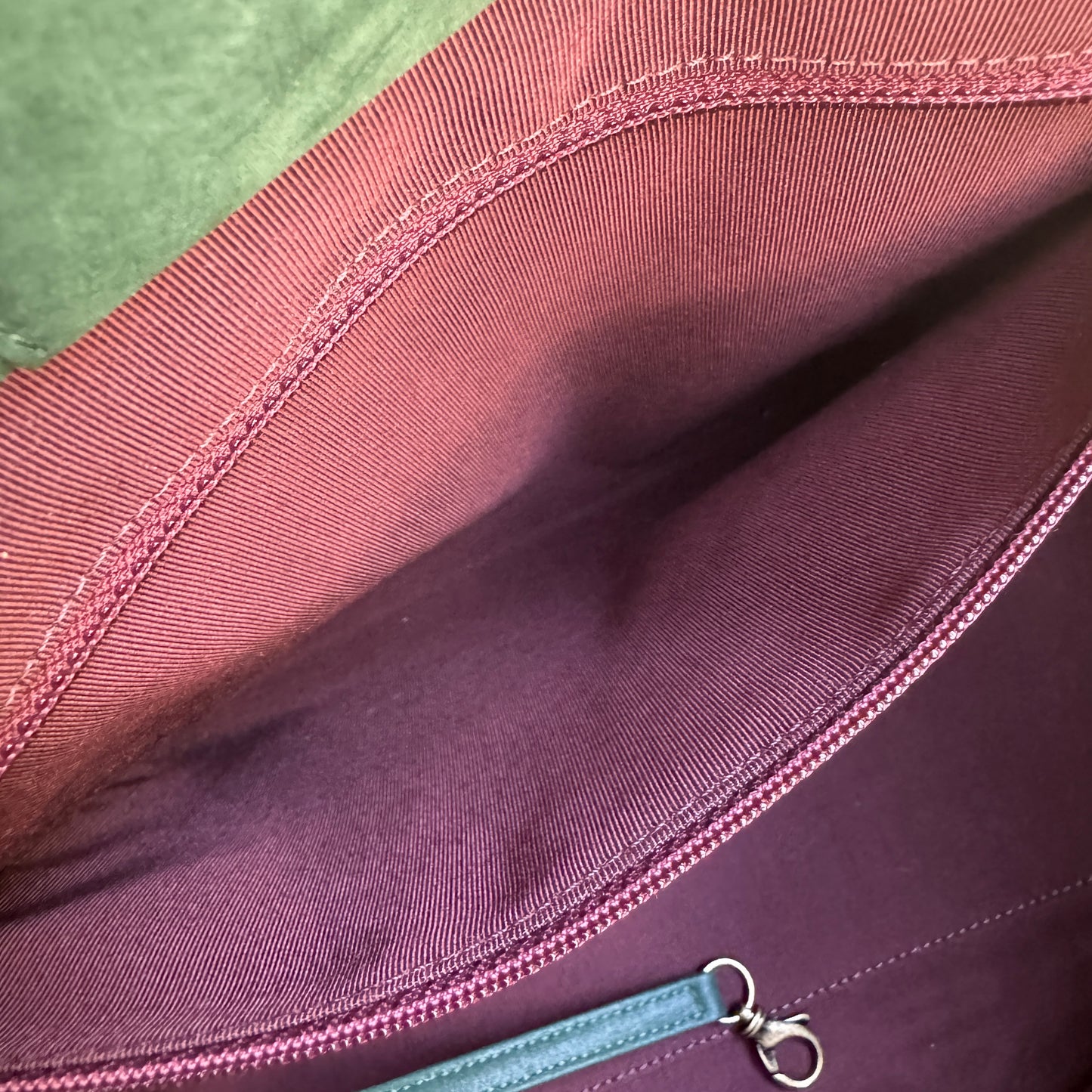 Chanel Nubuck Suede Quilted Whipstitch Happy Stitch Tote