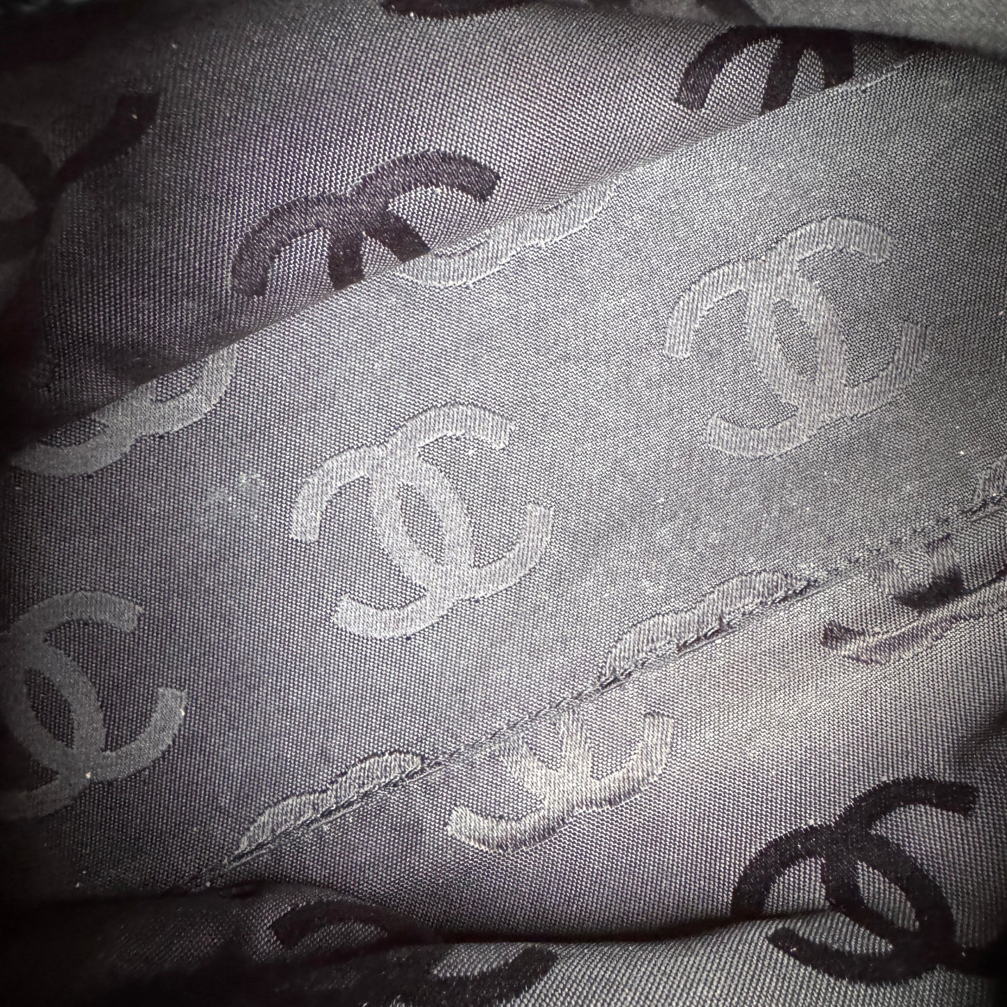 Chanel Y2K Jersey Chocolate Bar Shoulder Bag