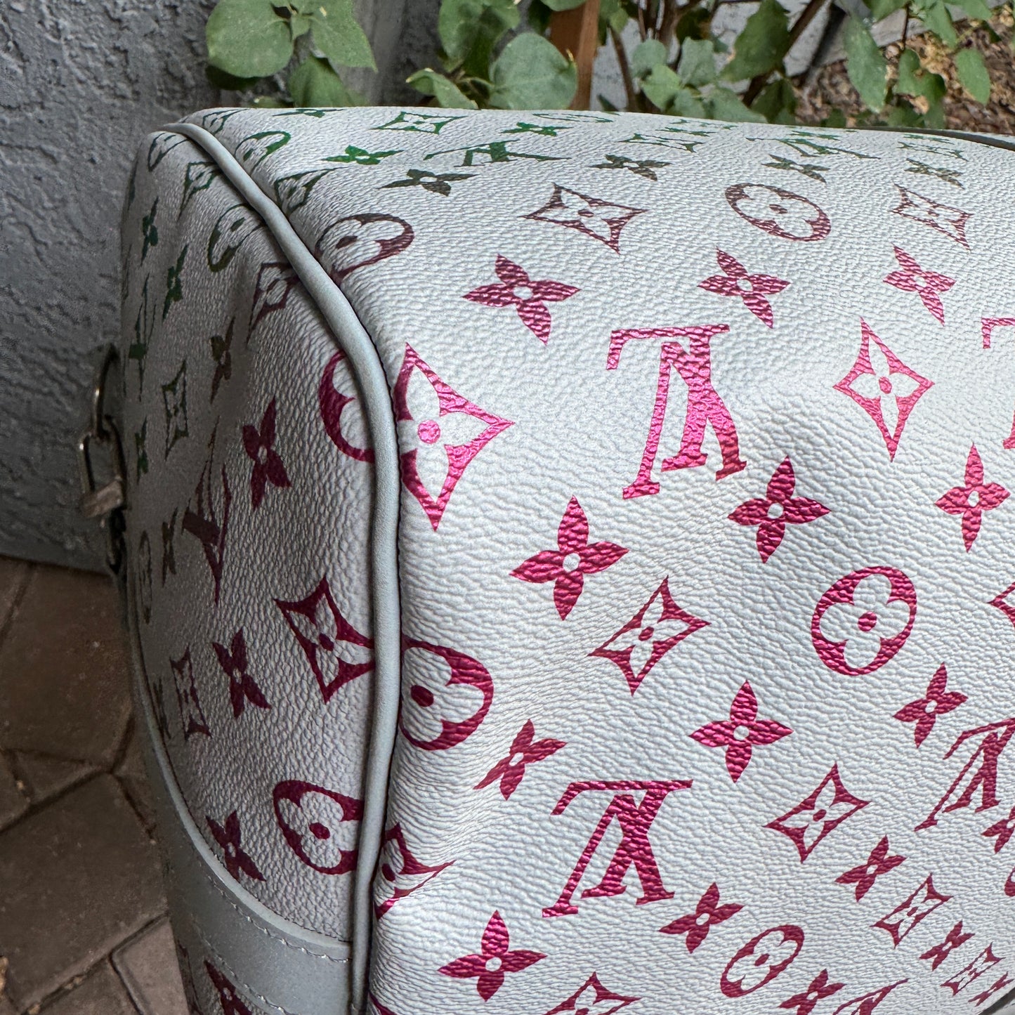 Louis Vuitton Multicolor Iridescent Monogram Keepall Bandoulière 55