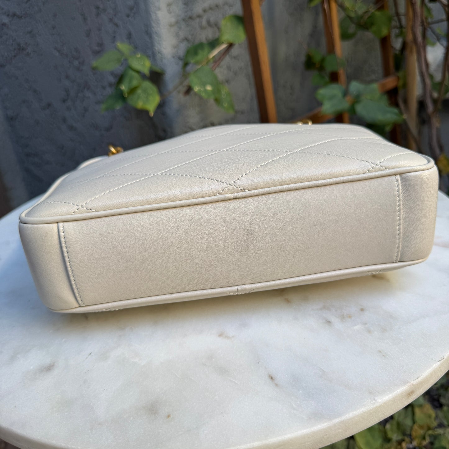 Saint Laurent Quilted Lambskin Le Maillon Camera Bag