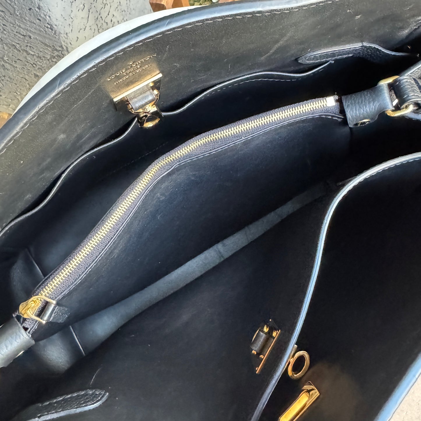 Louis Vuitton Milla MM Leather Tote