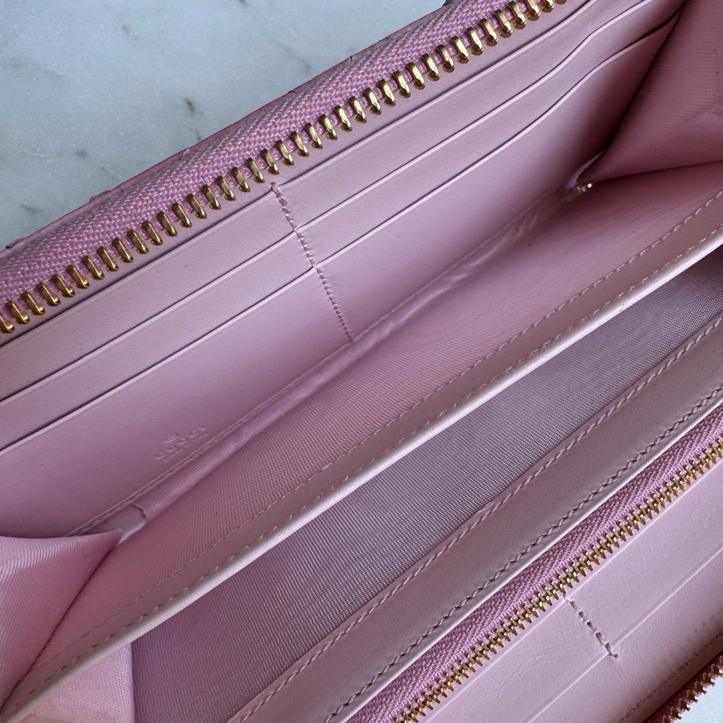 Gucci Ombré Python Zippy Wallet