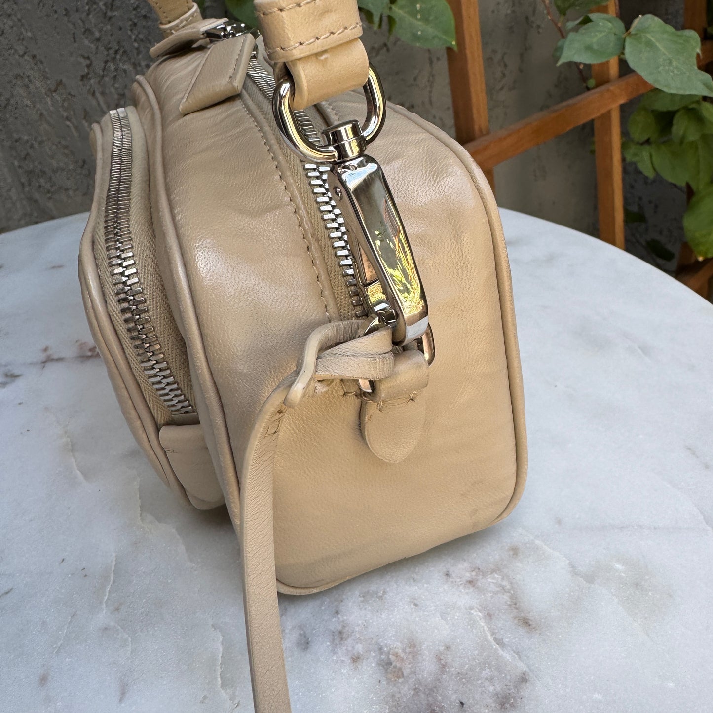 Prada Nappa Antique Leather Multi Pocket Crossbody