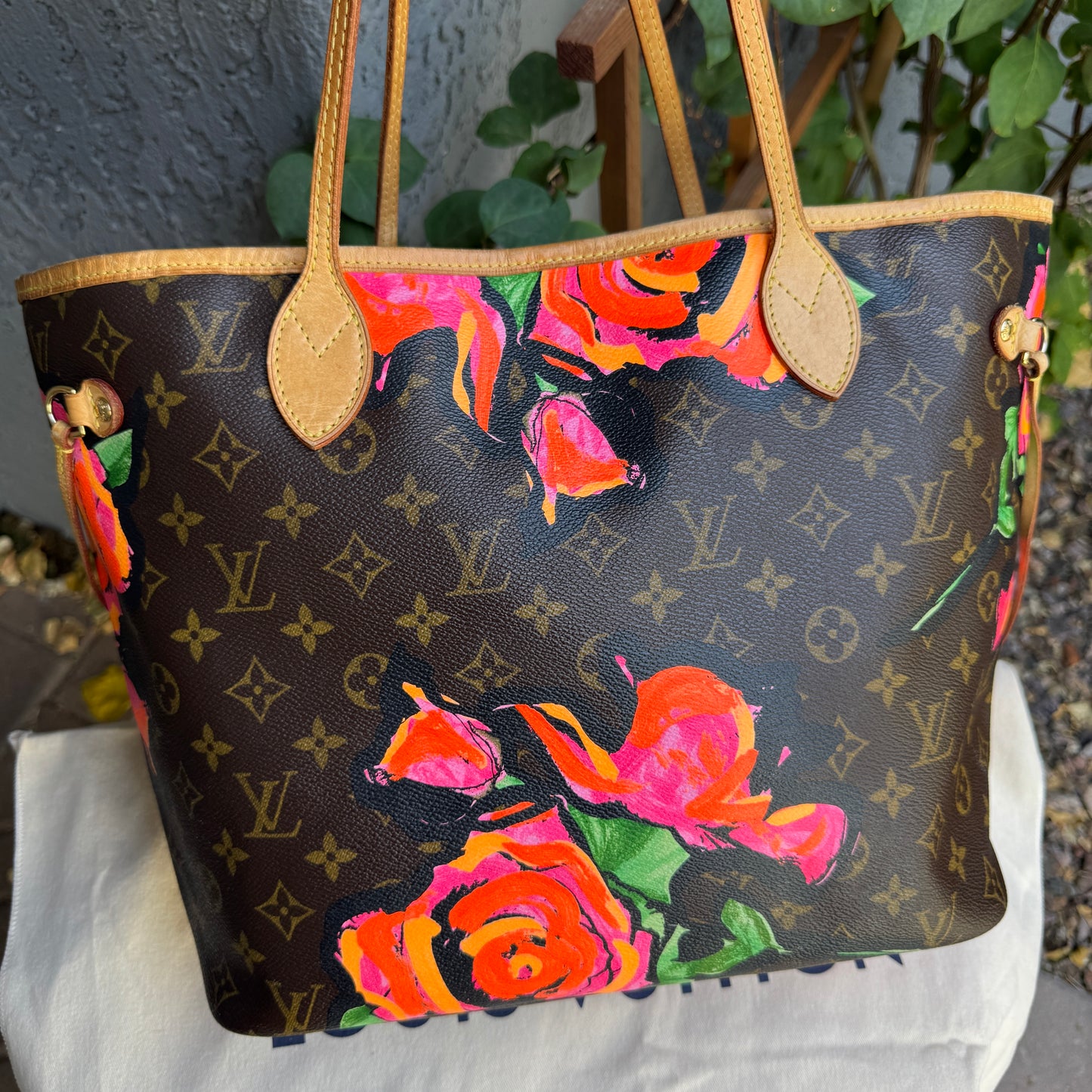 Louis Vuitton x Stephen Sprouse Rose Monogram Neverfull MM Tote