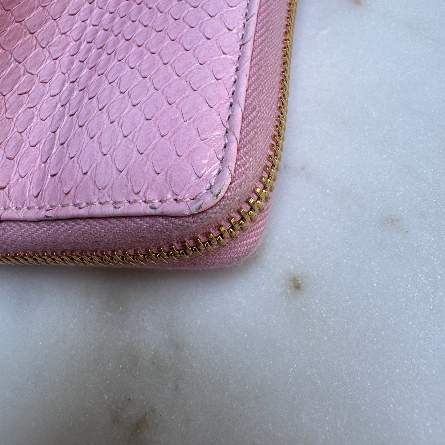 Gucci Ombré Python Zippy Wallet