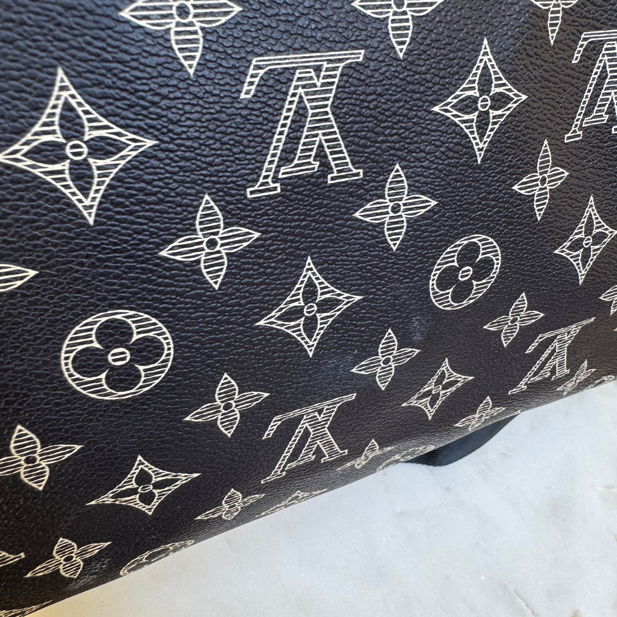 Louis Vuitton Monogram Ink Upside Down Speedy Bandouliere 40
