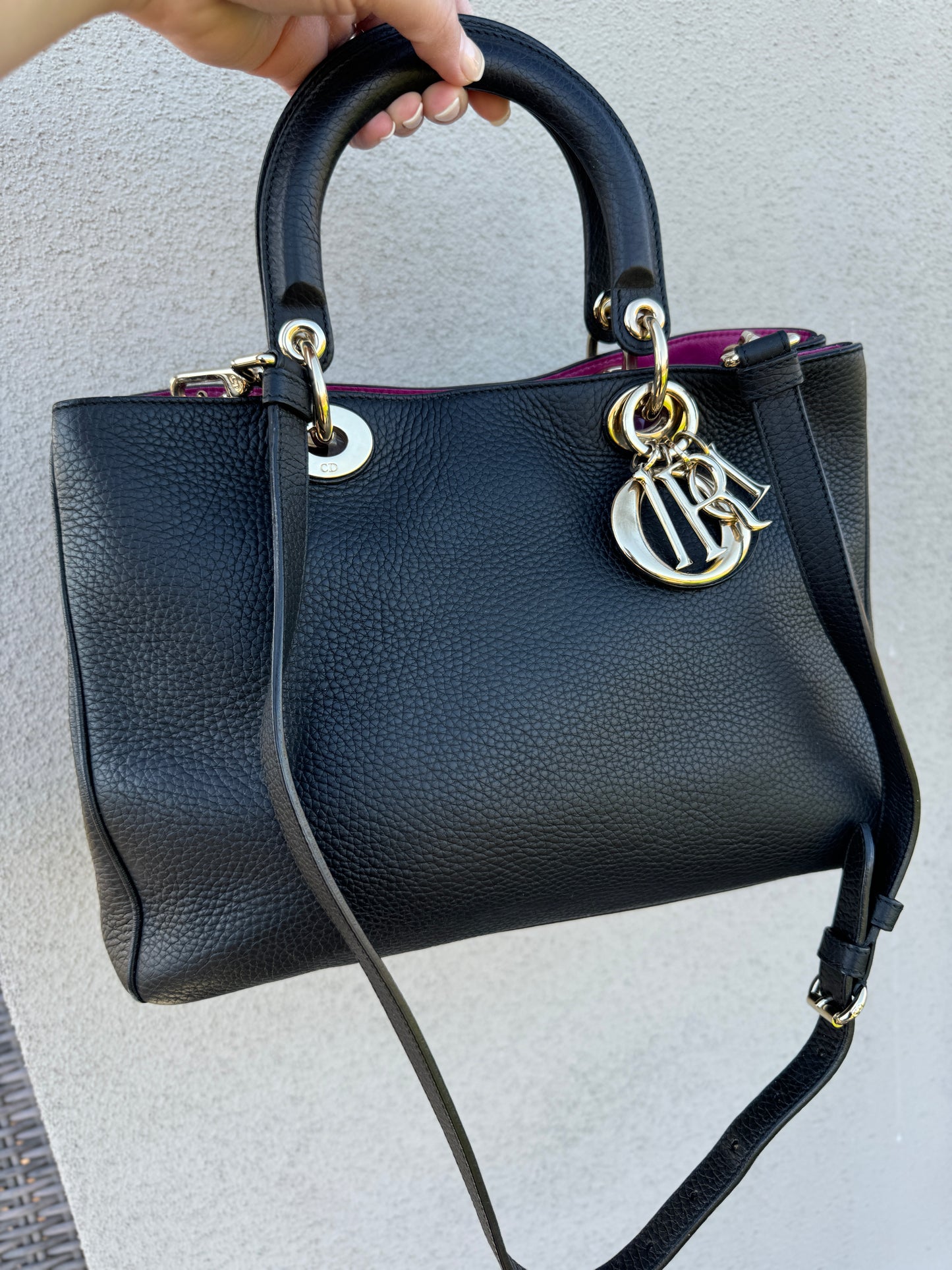 Christian Dior Bullcalf Medium Diorissimo Tote