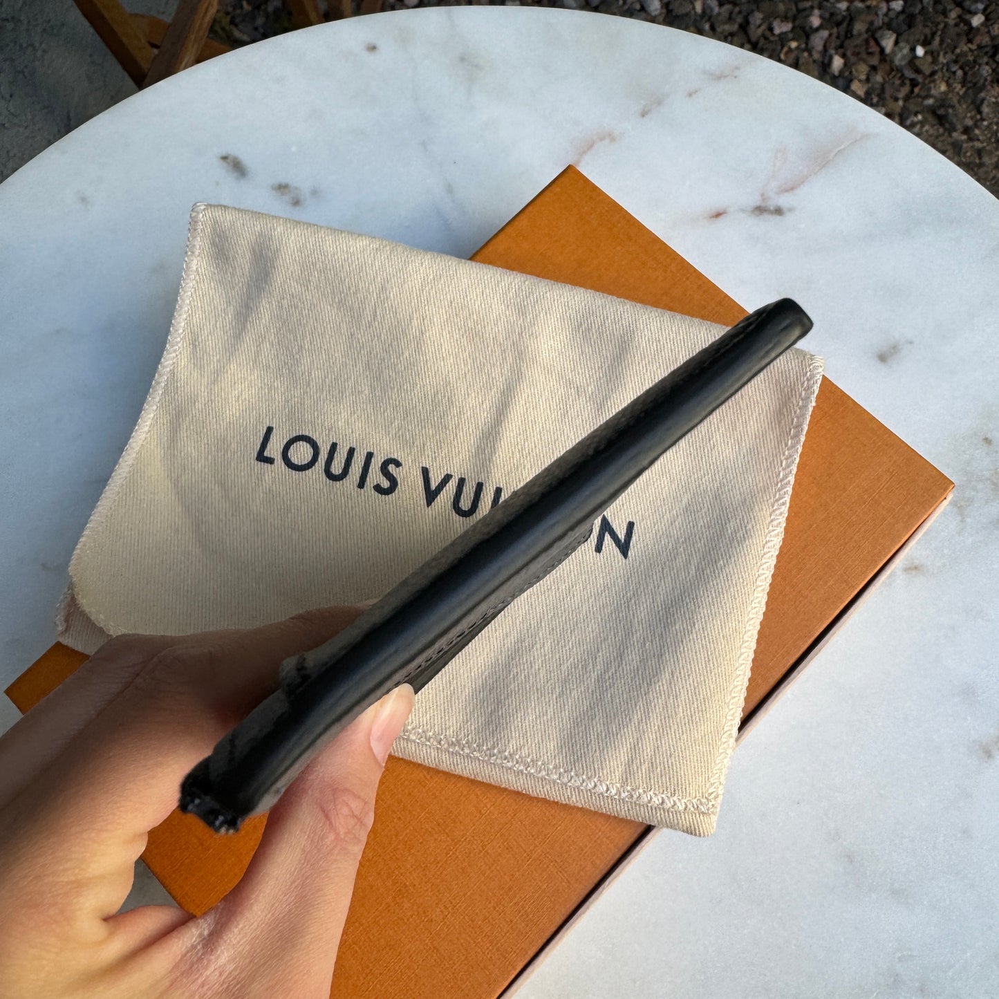 Louis Vuitton Reverse Monogram Eclipse Coin Card Holder