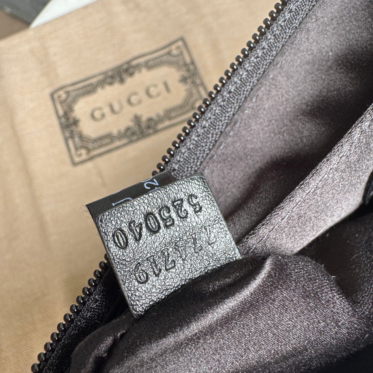 Gucci Horsebit Monogram Denim Slim Shoulder Bag