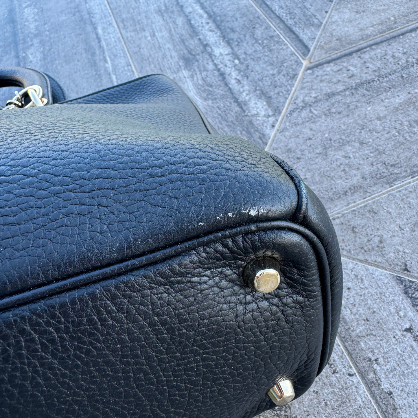 Christian Dior Bullcalf Medium Diorissimo Tote