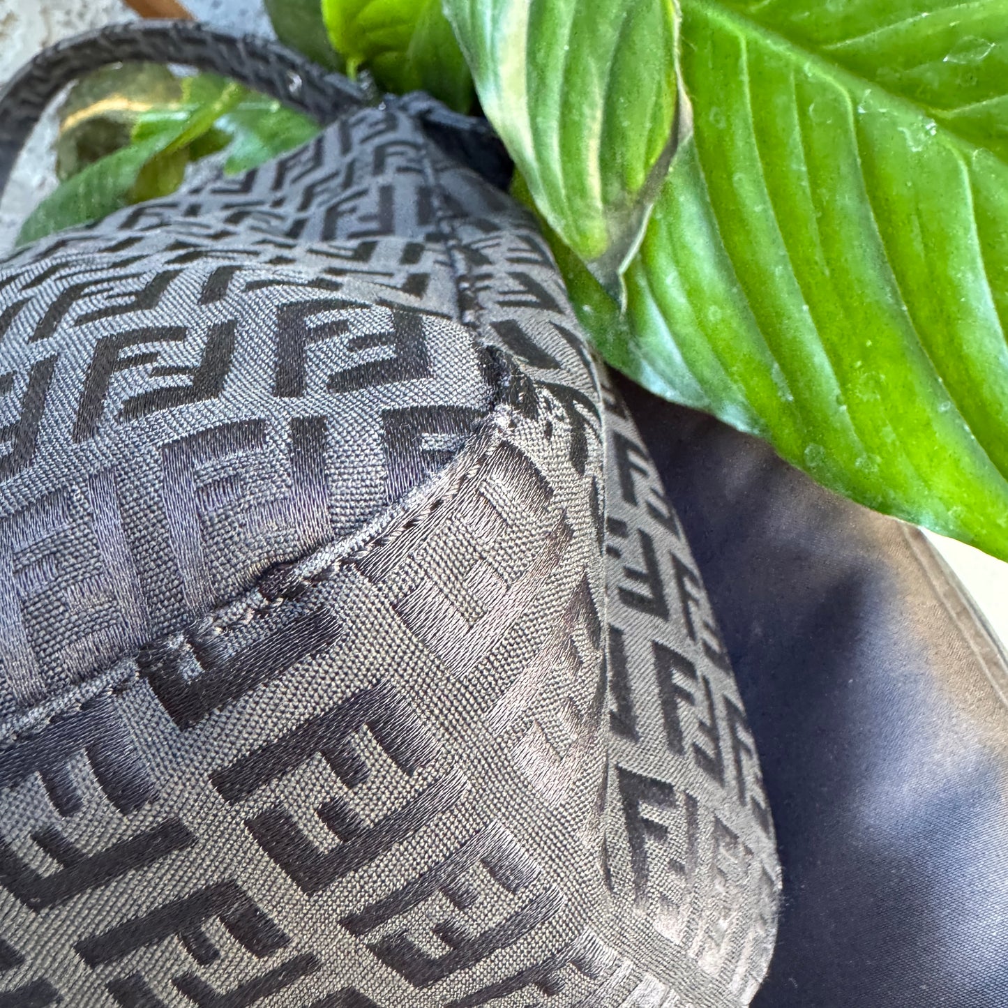 Fendi Vintage Mamma Monogram Baguette Shoulder Bag