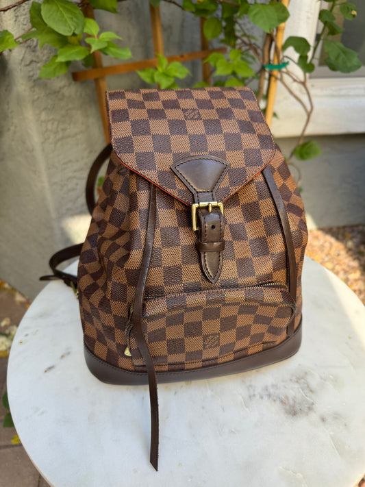 Louis Vuitton Vintage Damier Ebene Montsouris Backpack