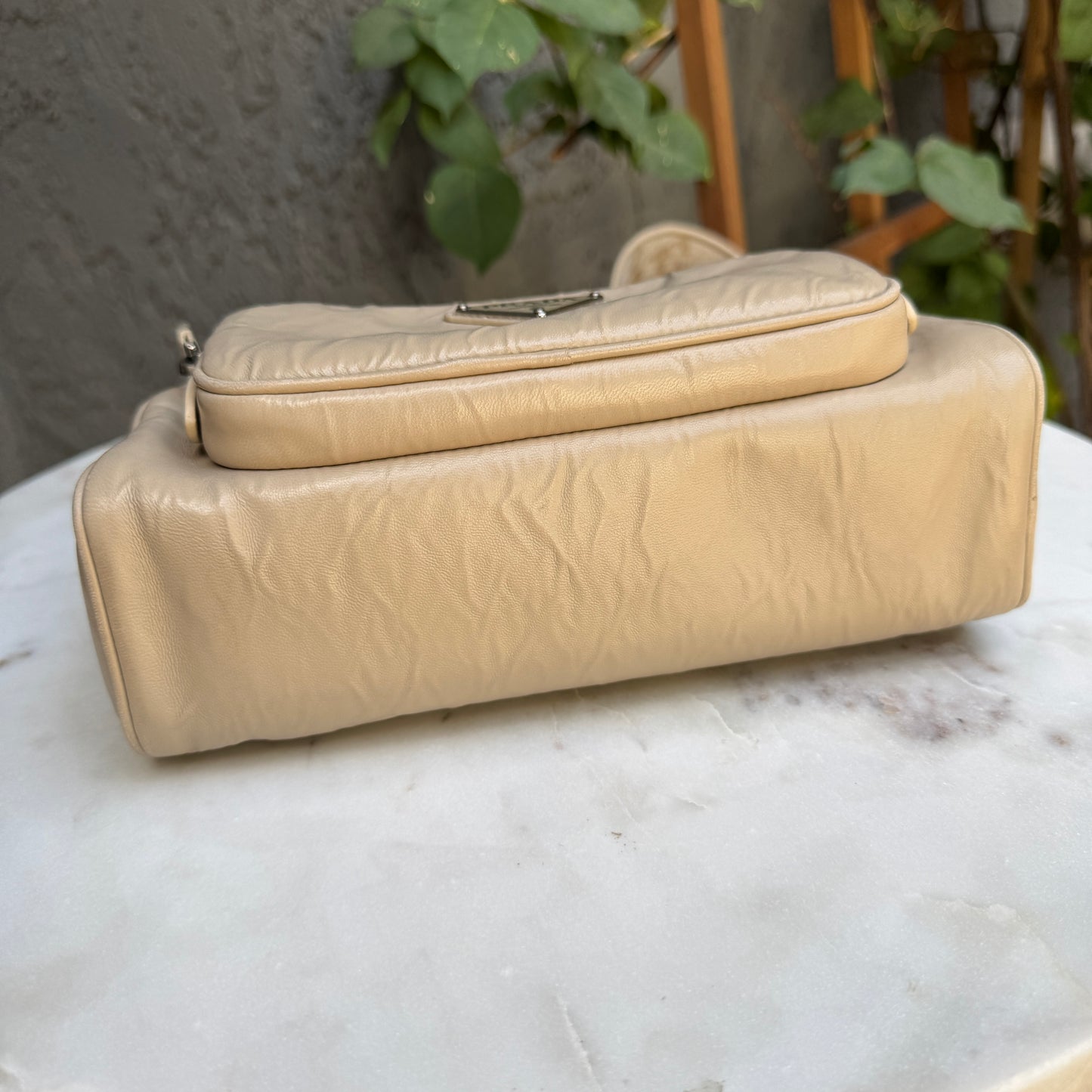 Prada Nappa Antique Leather Multi Pocket Crossbody