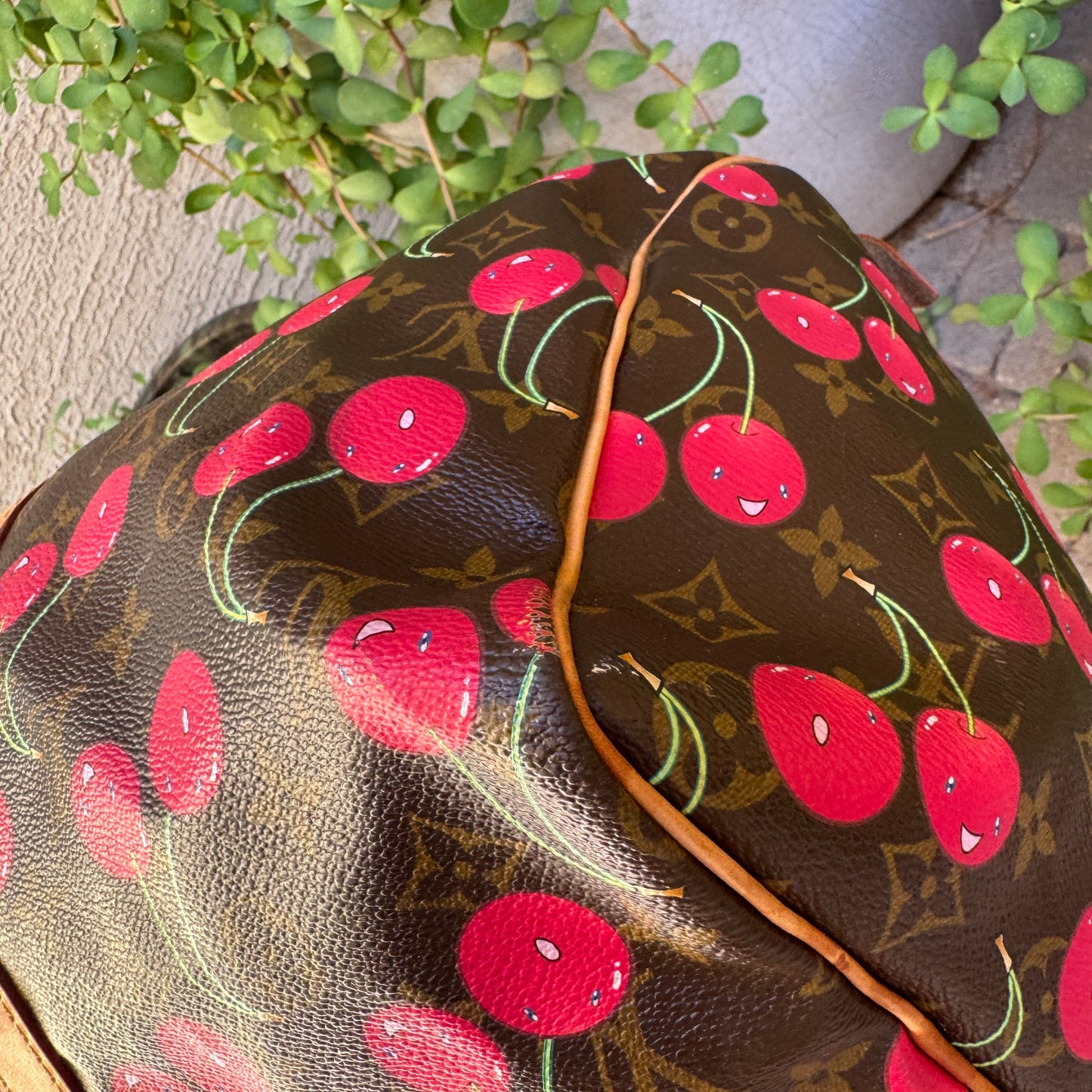 Louis Vuitton x Takashi Murakami Vintage Cherry Keepall 45