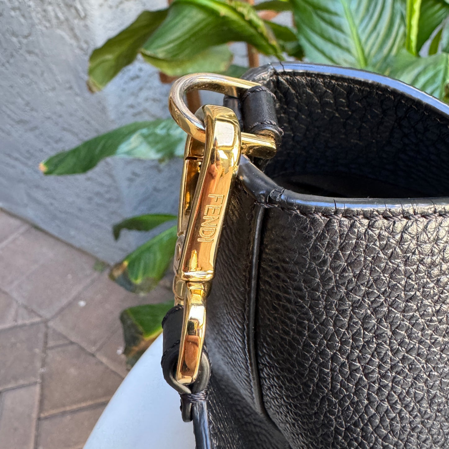 Fendi Vitello Glacier Small FF Tote