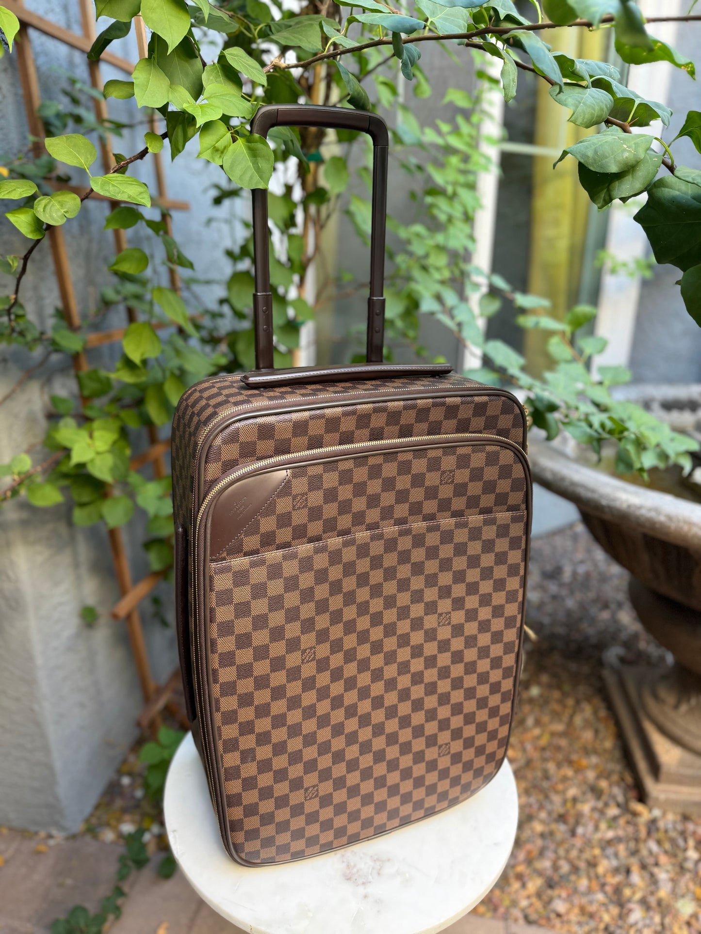 Louis Vuitton Damier Ebene Pegase Light Legere 55 Suitcase