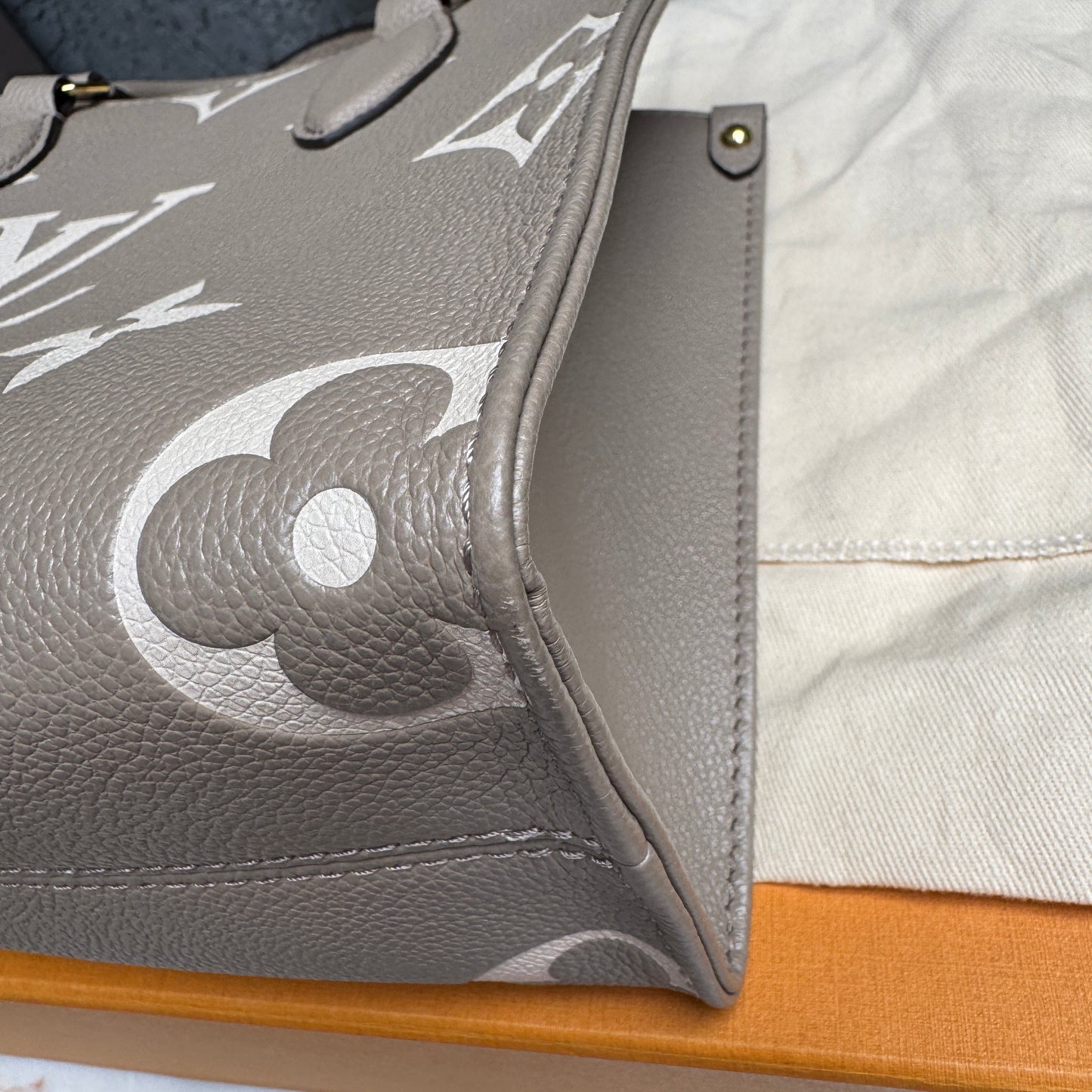 Louis Vuitton OnTheGo PM Bicolor Monogram Empreinte Leather Crossbody