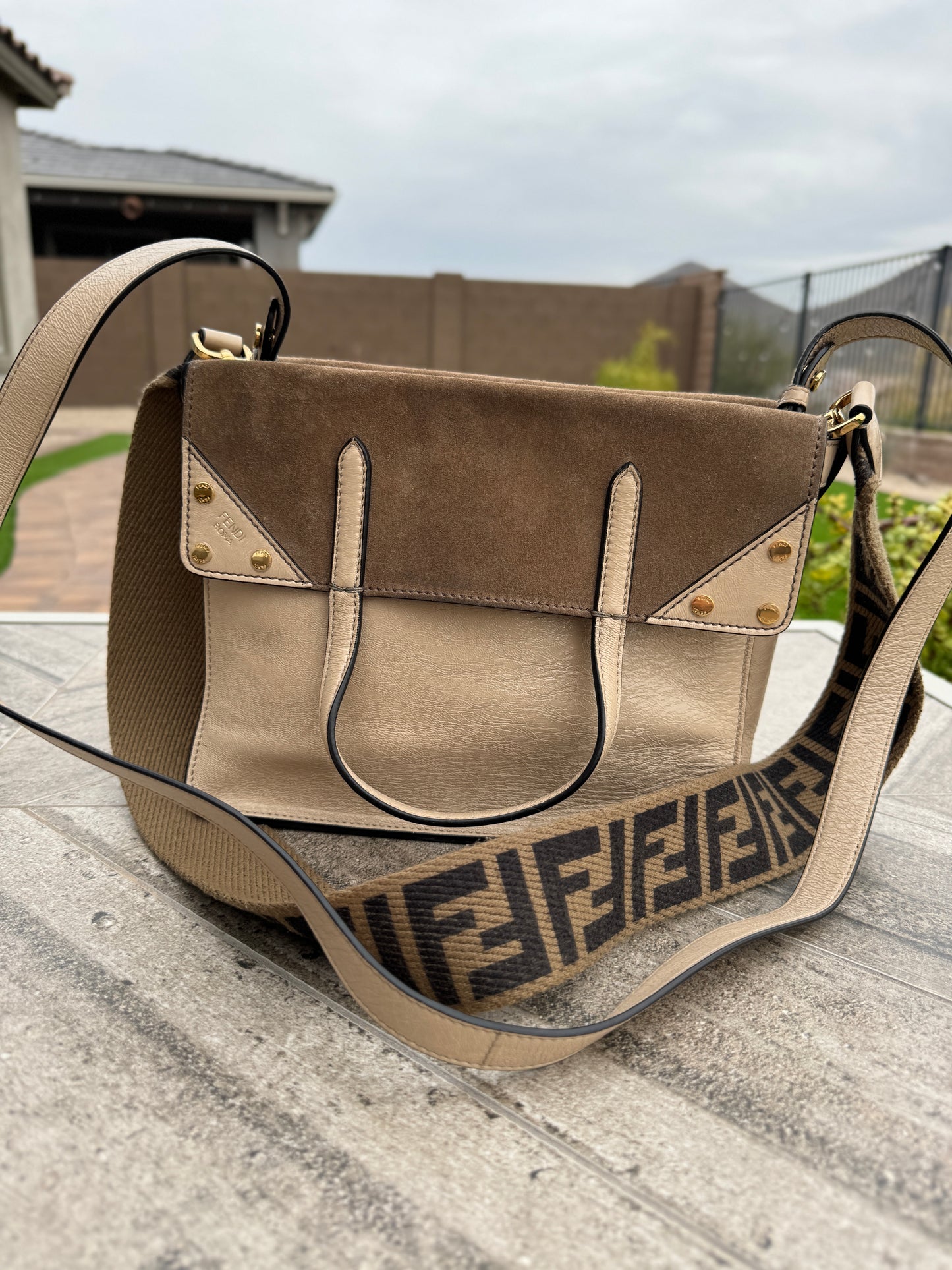 Fendi Grace Small Flip FF Crossbody Bag