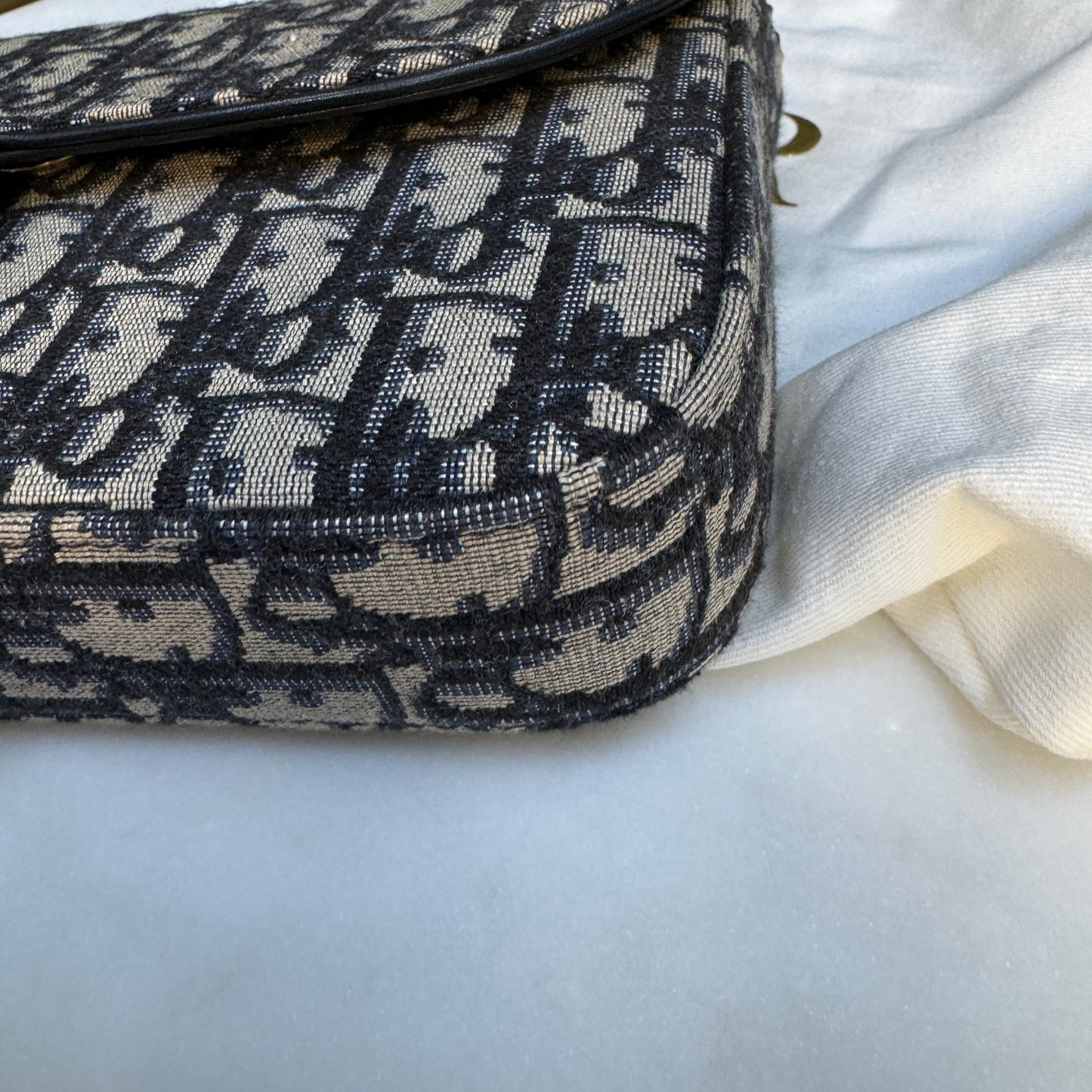 Dior Saddle Pouch with Chain Crossbody