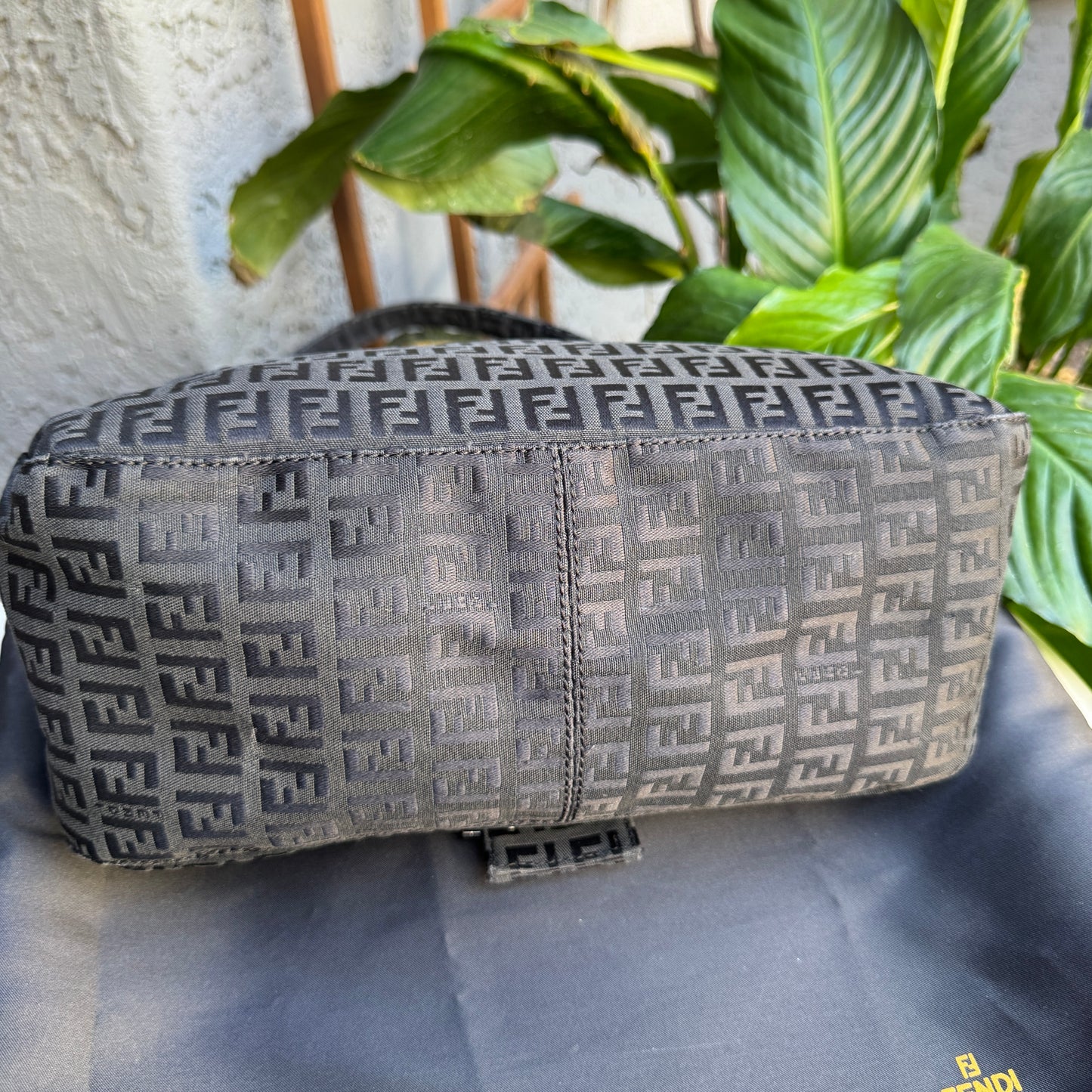 Fendi Vintage Mamma Monogram Baguette Shoulder Bag