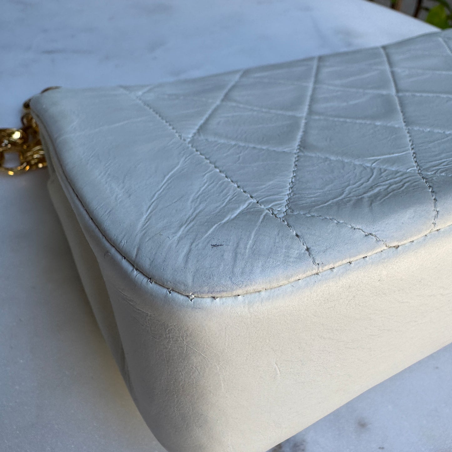 Chanel Diana Vintage Quilted Lambskin Small Single Flap Shoulder Bag