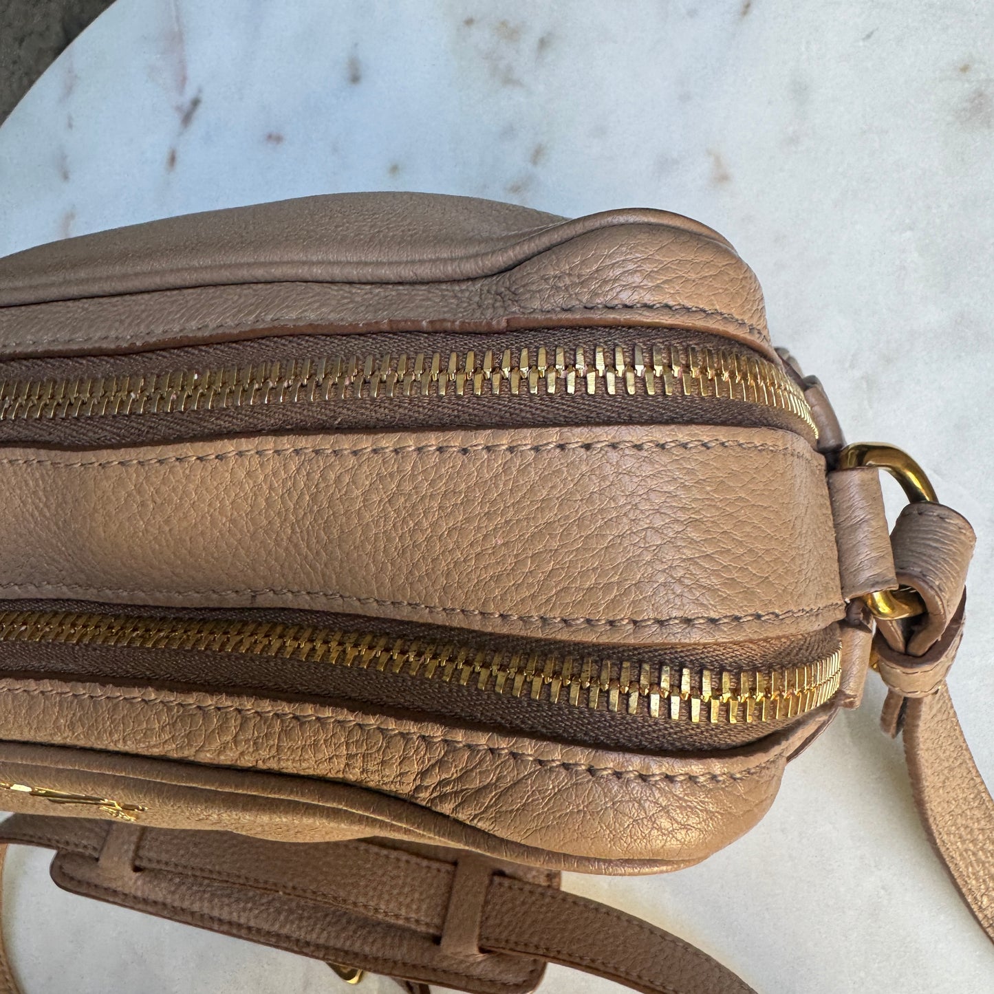 Prada Vitello Phenix Double Zip Camera Bag