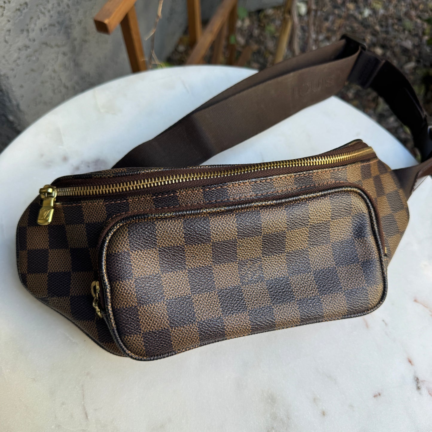 Louis Vuitton Damier Ebene Melville Belt Bag