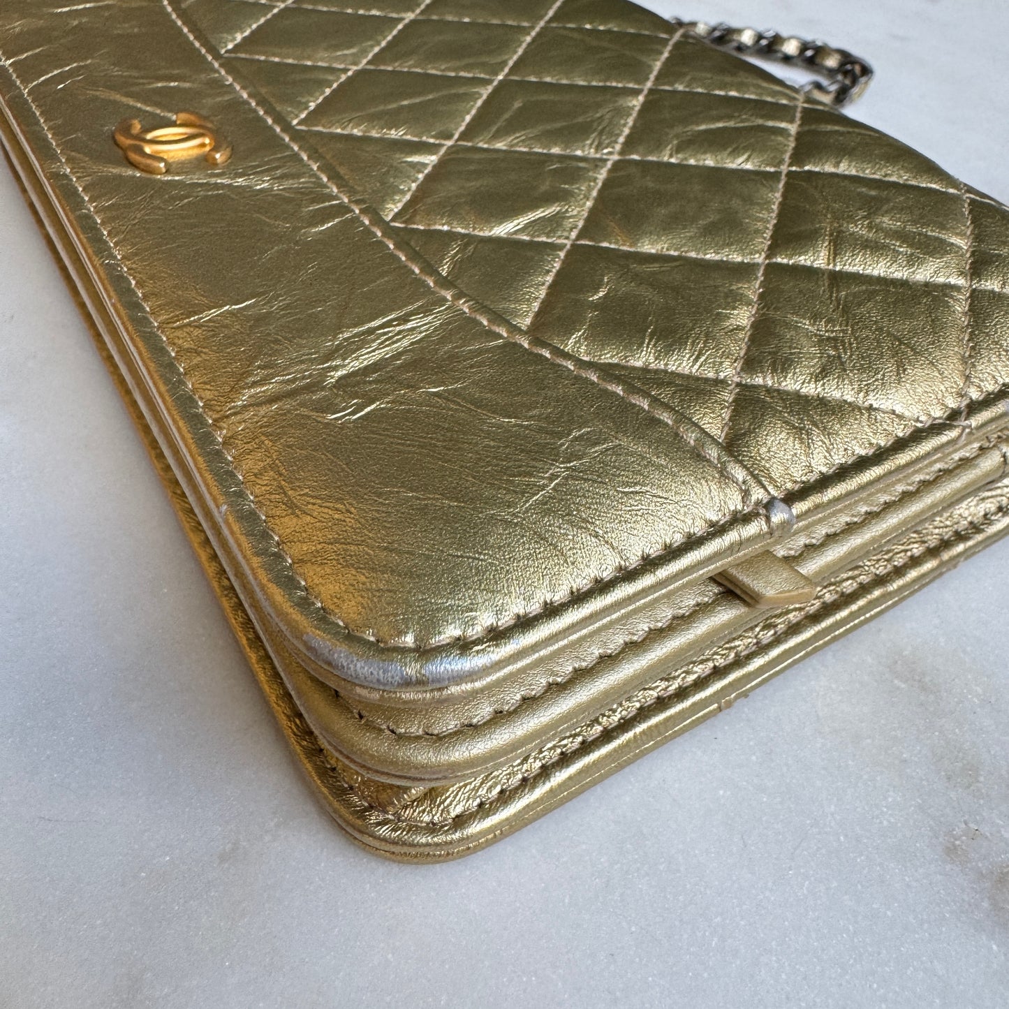 Chanel Gabrielle WOC Quilted Aged Calfskin Crossbody