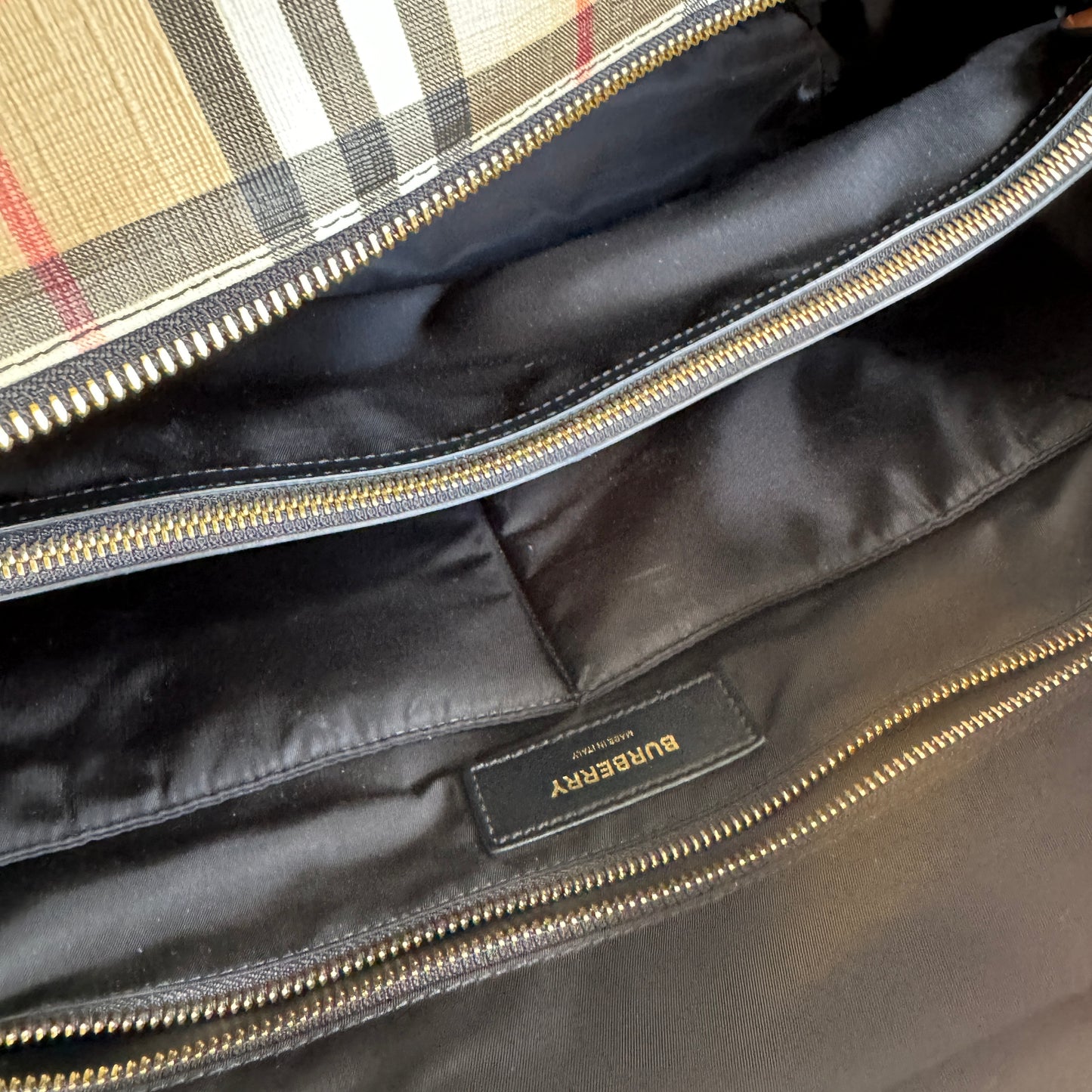 Burberry Parker Vintage Check Diaper Bag