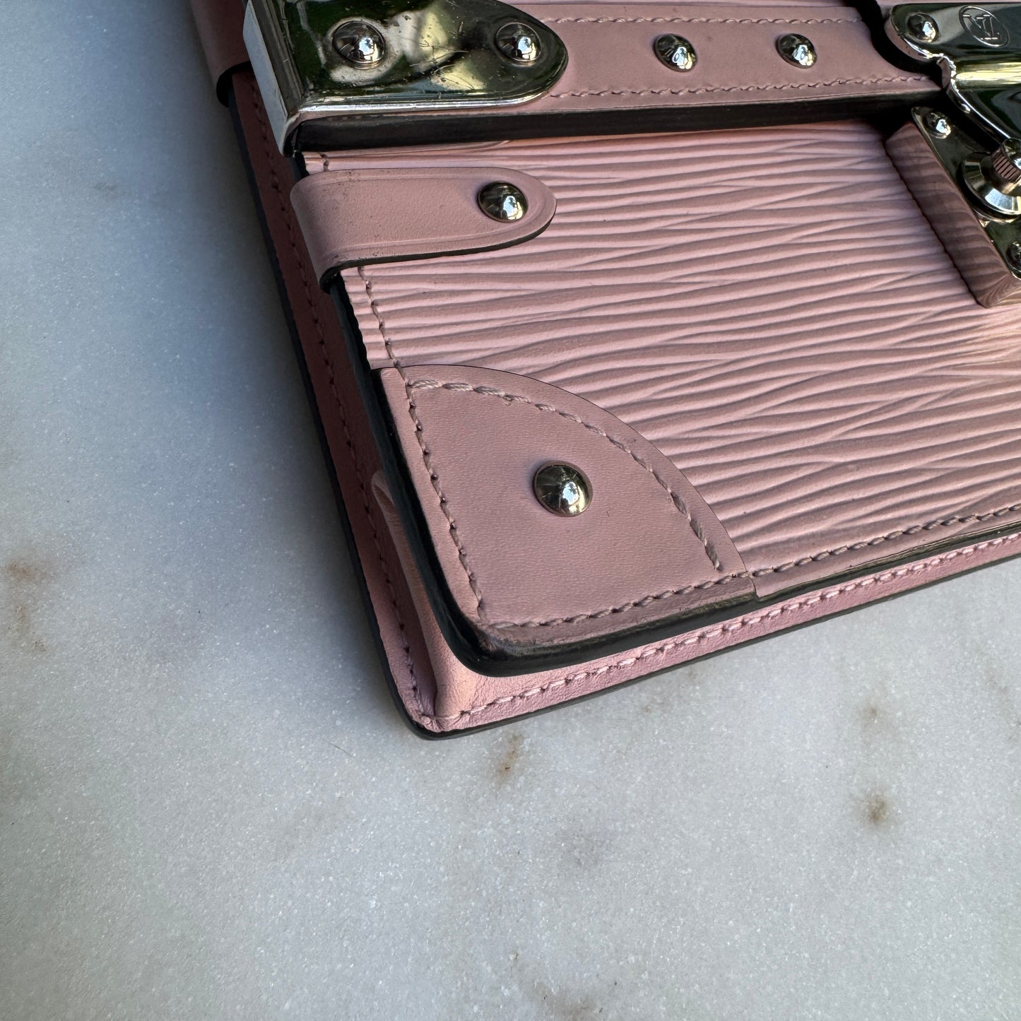 Louis Vuitton Epi Leather Trunk Chain Wallet on Chain Crossbody