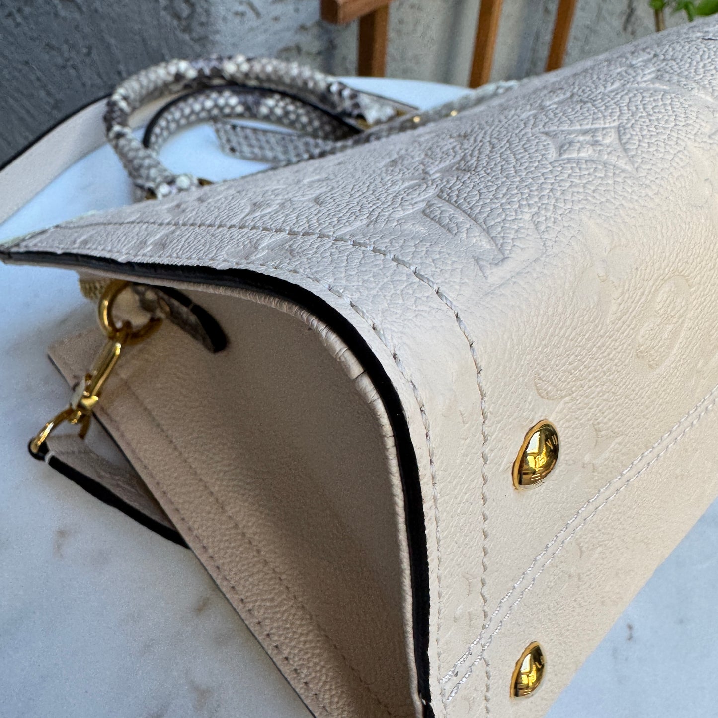 Louis Vuitton Monogram Empreinte Python Sully PM