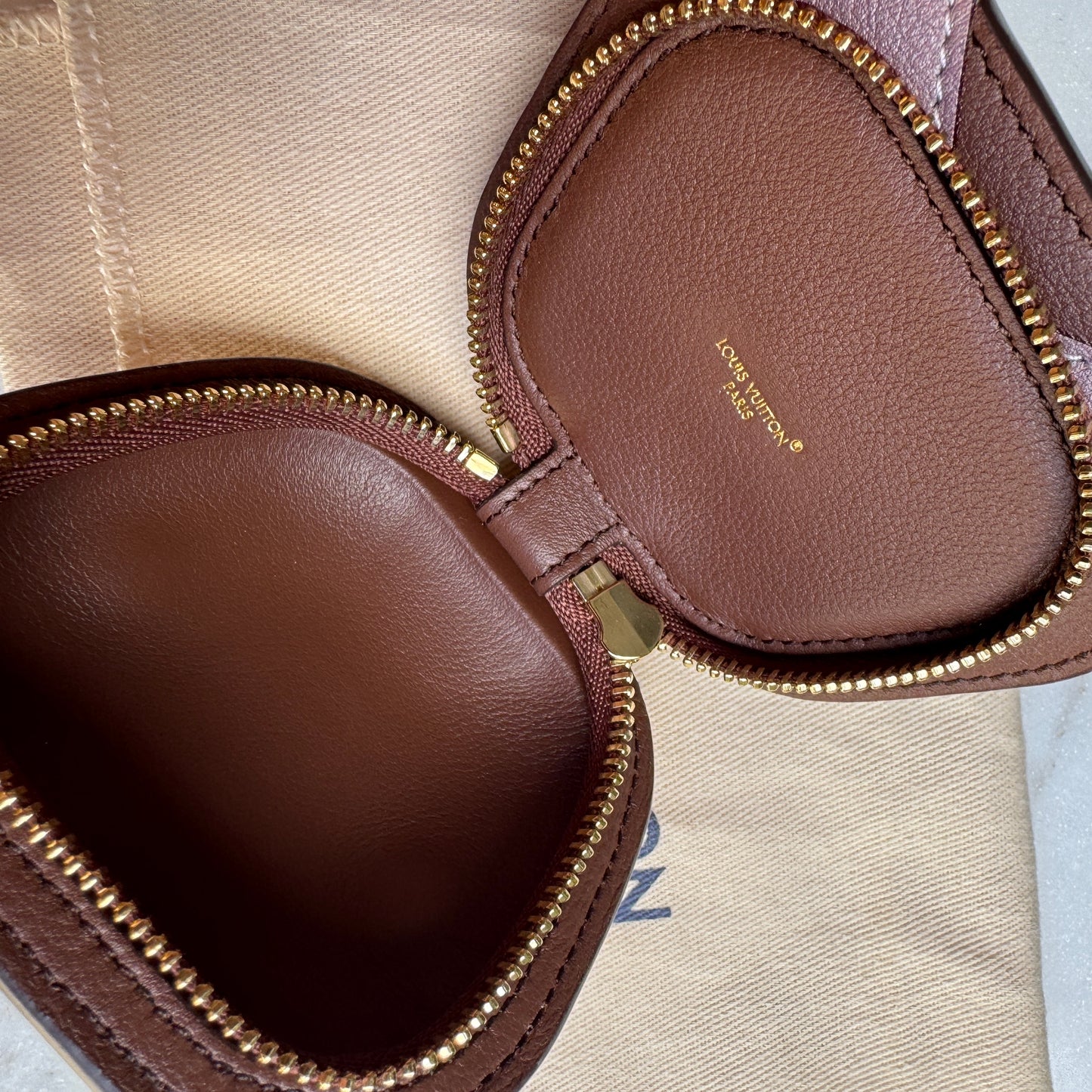Louis Vuitton Cow Zipper Pouch Bag Charm