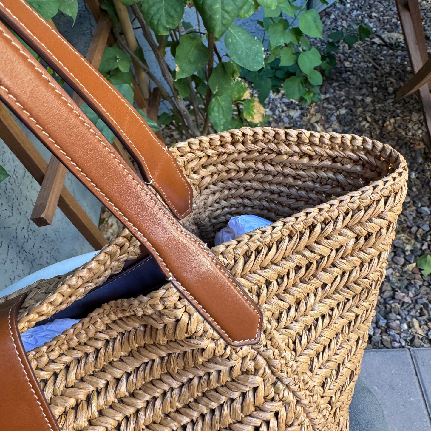 Tom Ford Raffia Medium Tara Tote