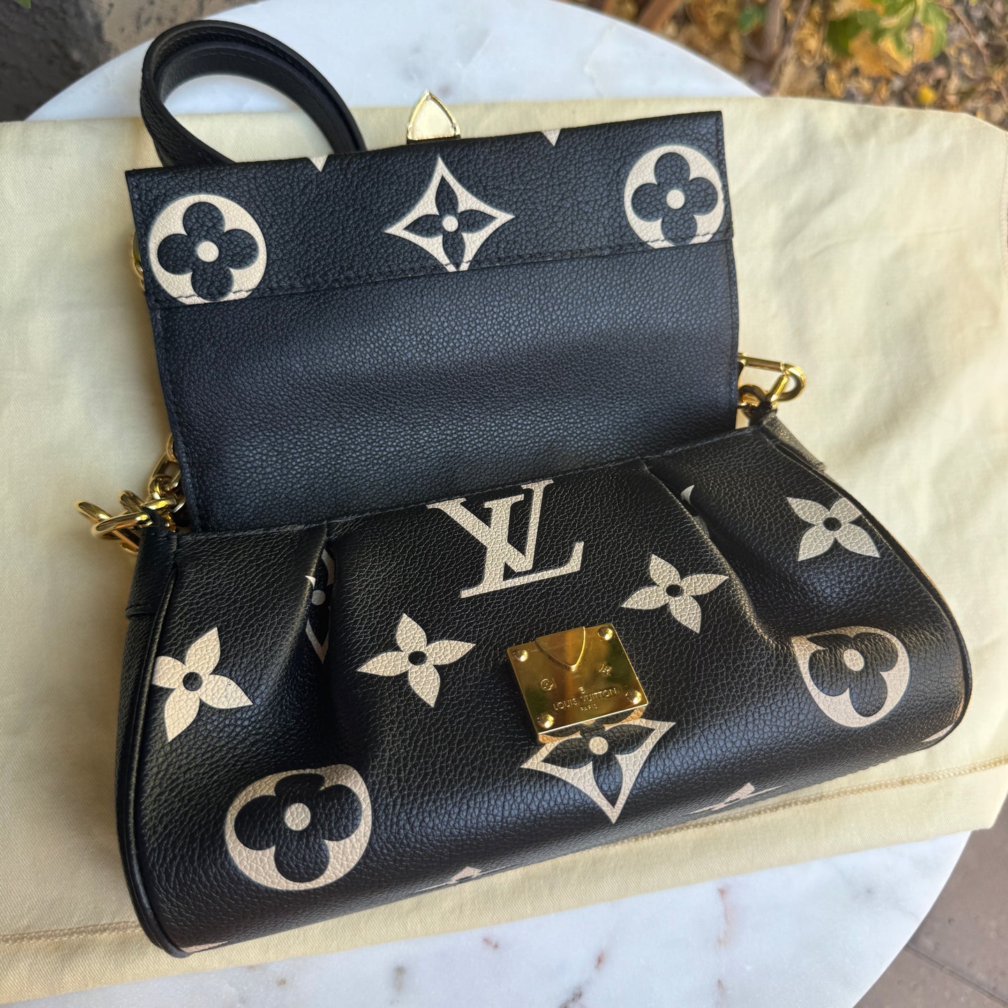 Louis Vuitton Giant Bicolor Monogram Empreinte Favorite NM Crossbody