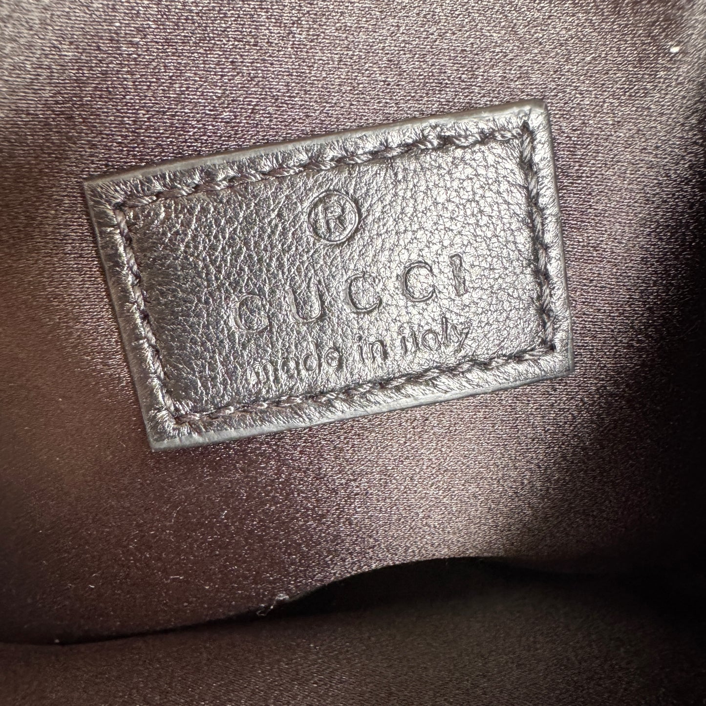 Gucci Horsebit Monogram Denim Slim Shoulder Bag