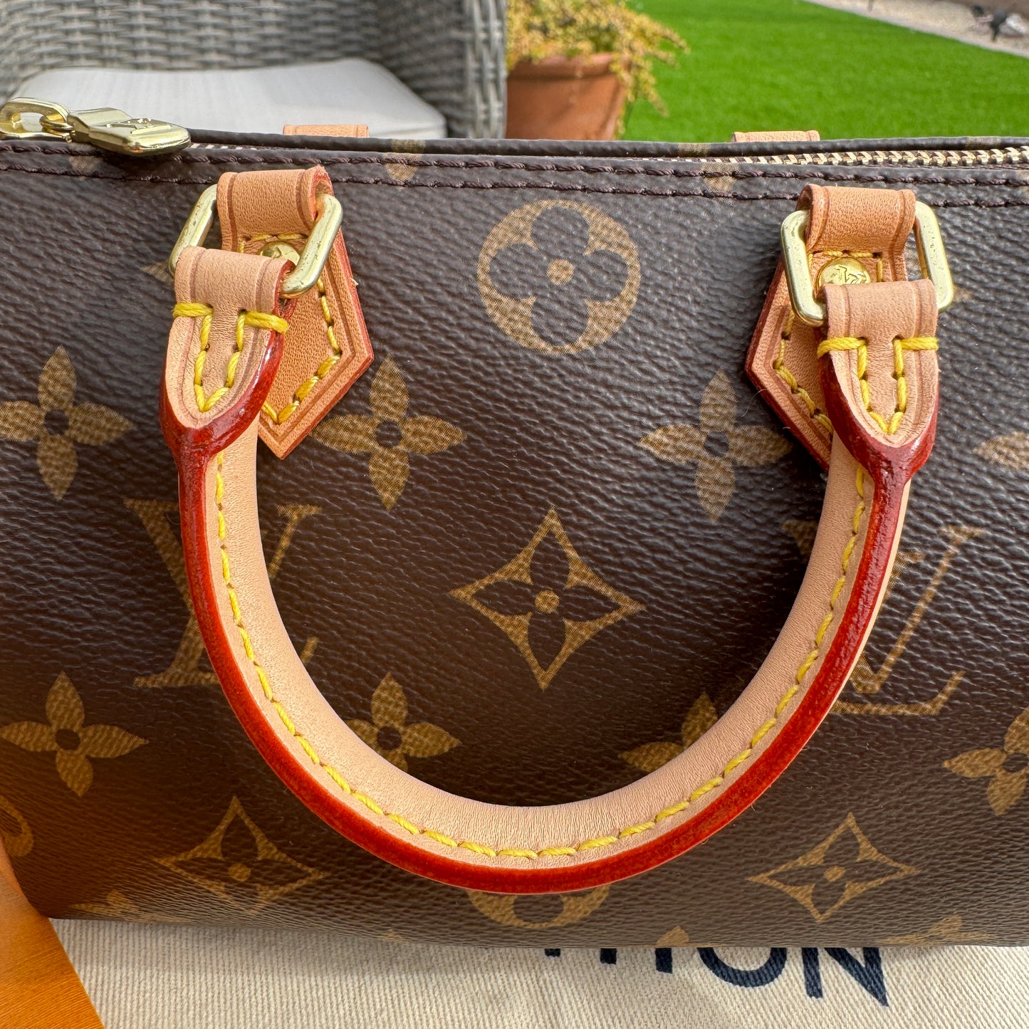 Louis Vuitton Monogram Nano Speedy Bandouliere