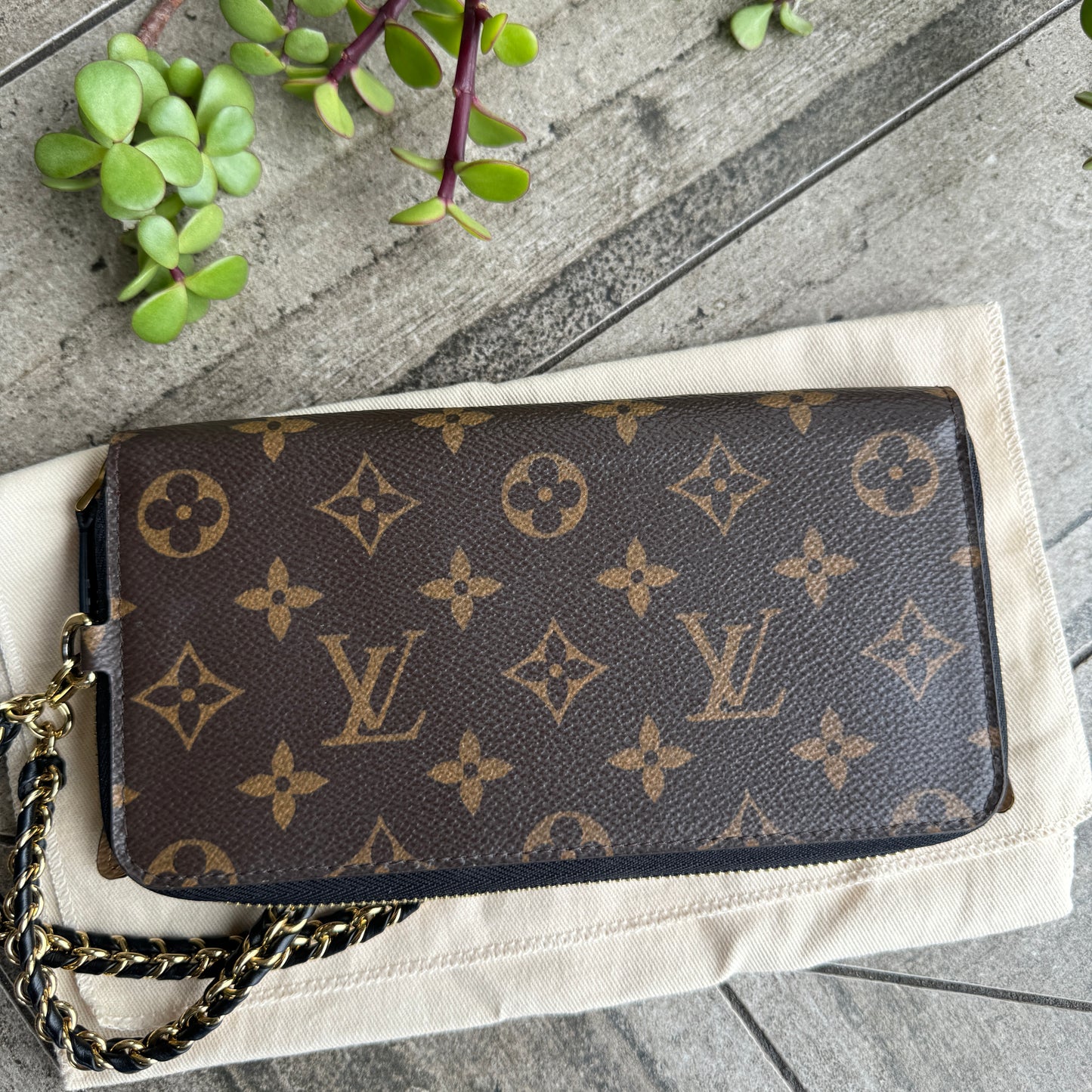 Louis Vuitton Reverse Monogram Zippy Shades Wallet