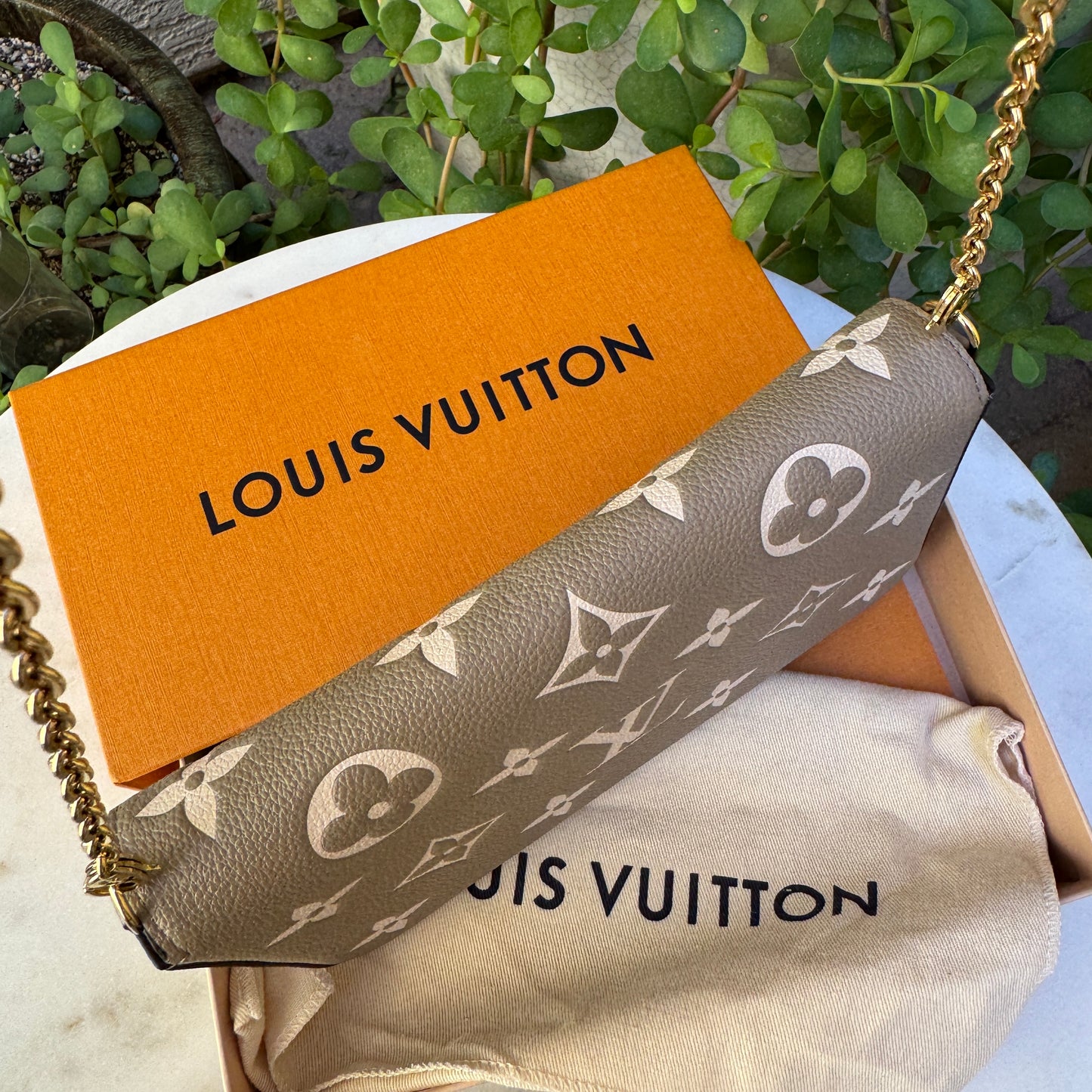 Louis Vuitton Bicolor Monogram Empreinte Pochette Félicie
