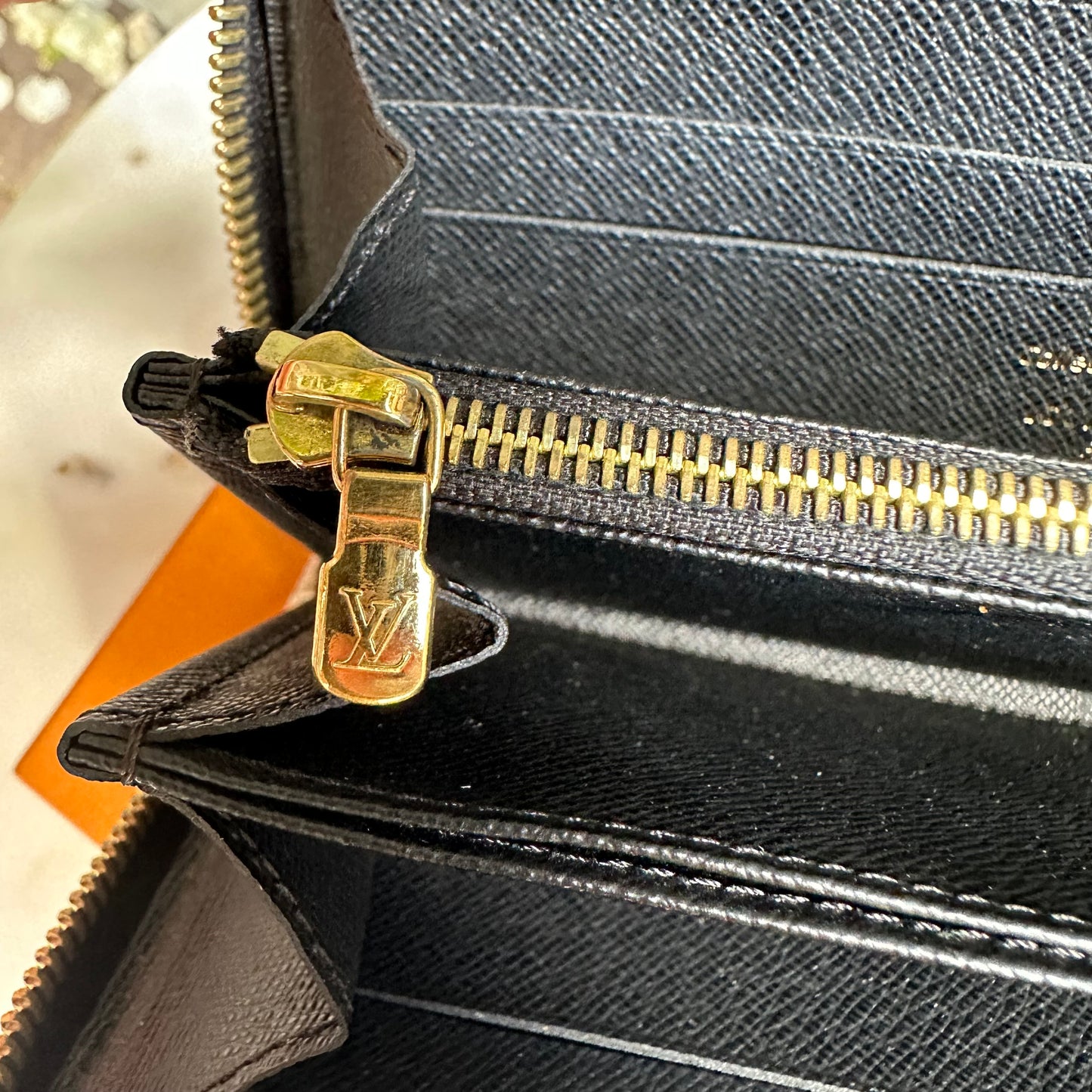 Louis Vuitton Damier Ebene Paillettes Zippy Wallet